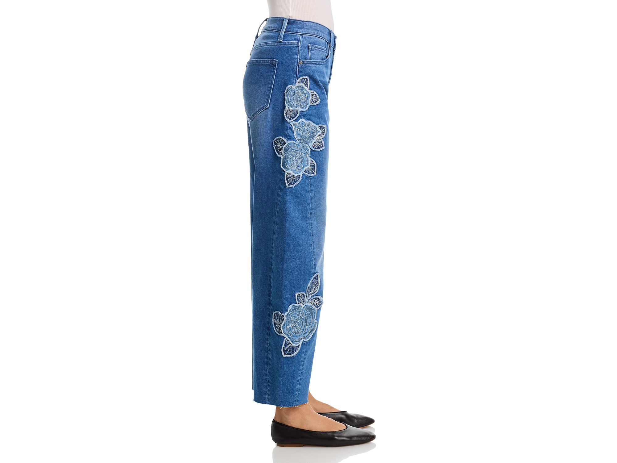 Parker x Rose High Rise Barrel Jeans in Medium Wash — Image 4