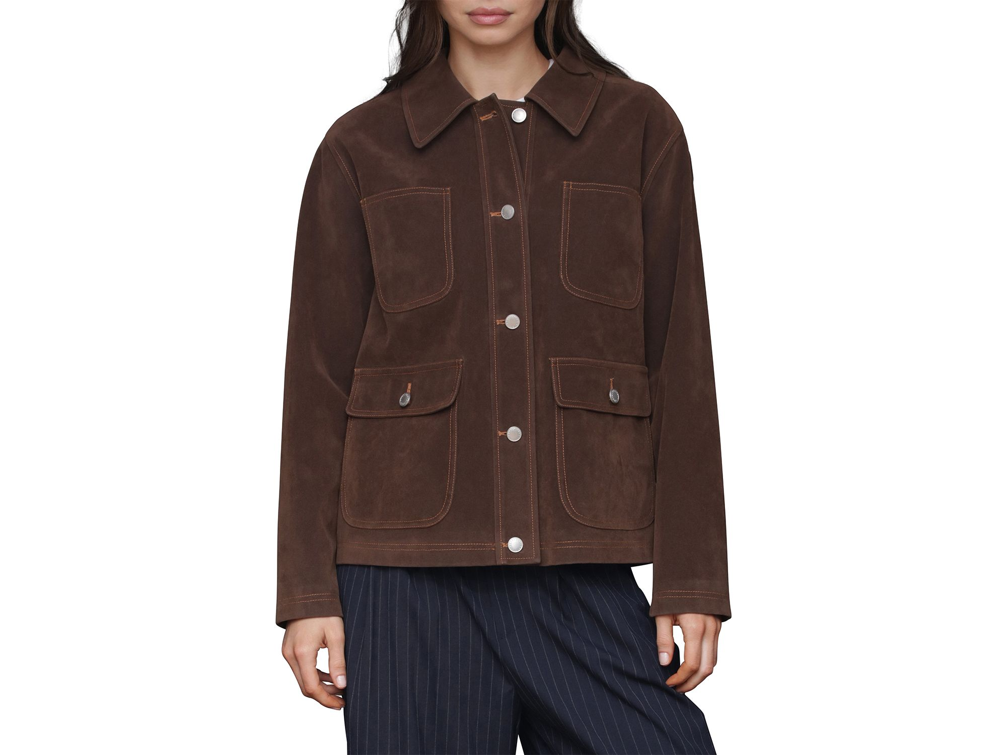 Faux Suede Barn Jacket — Image 4