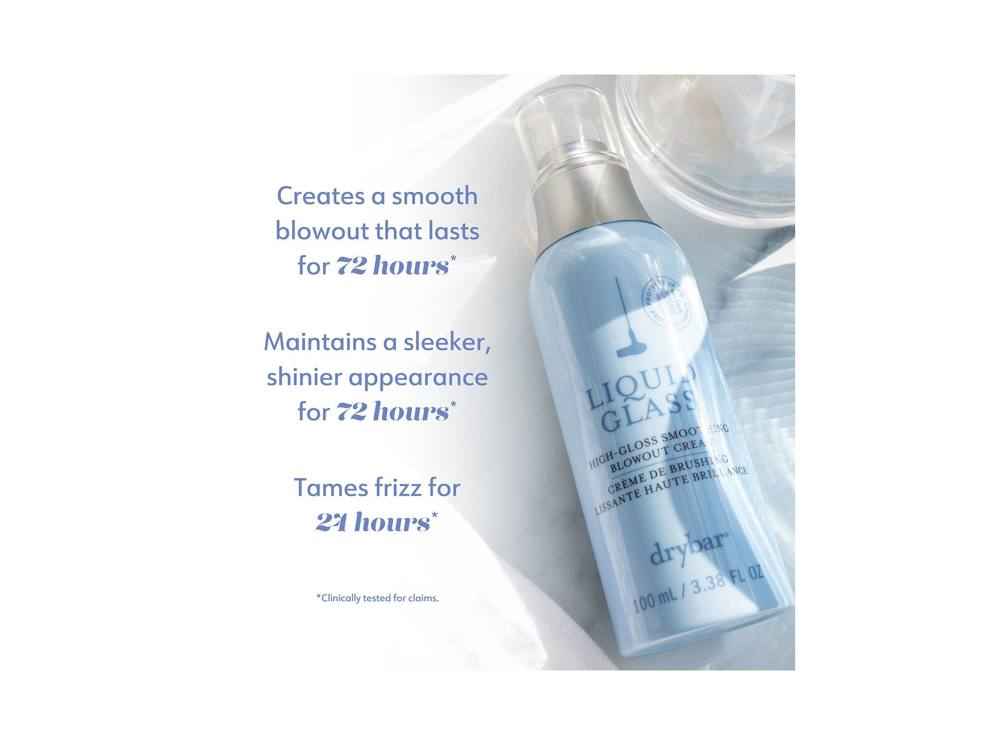 Liquid Glass High Gloss Smoothing Blowout Cream 3.38 oz. — Image 4