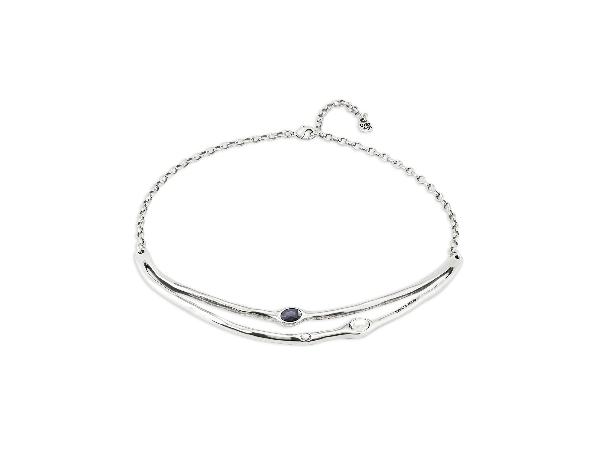 Multicolor Rigid Crystal Necklace — Image 4