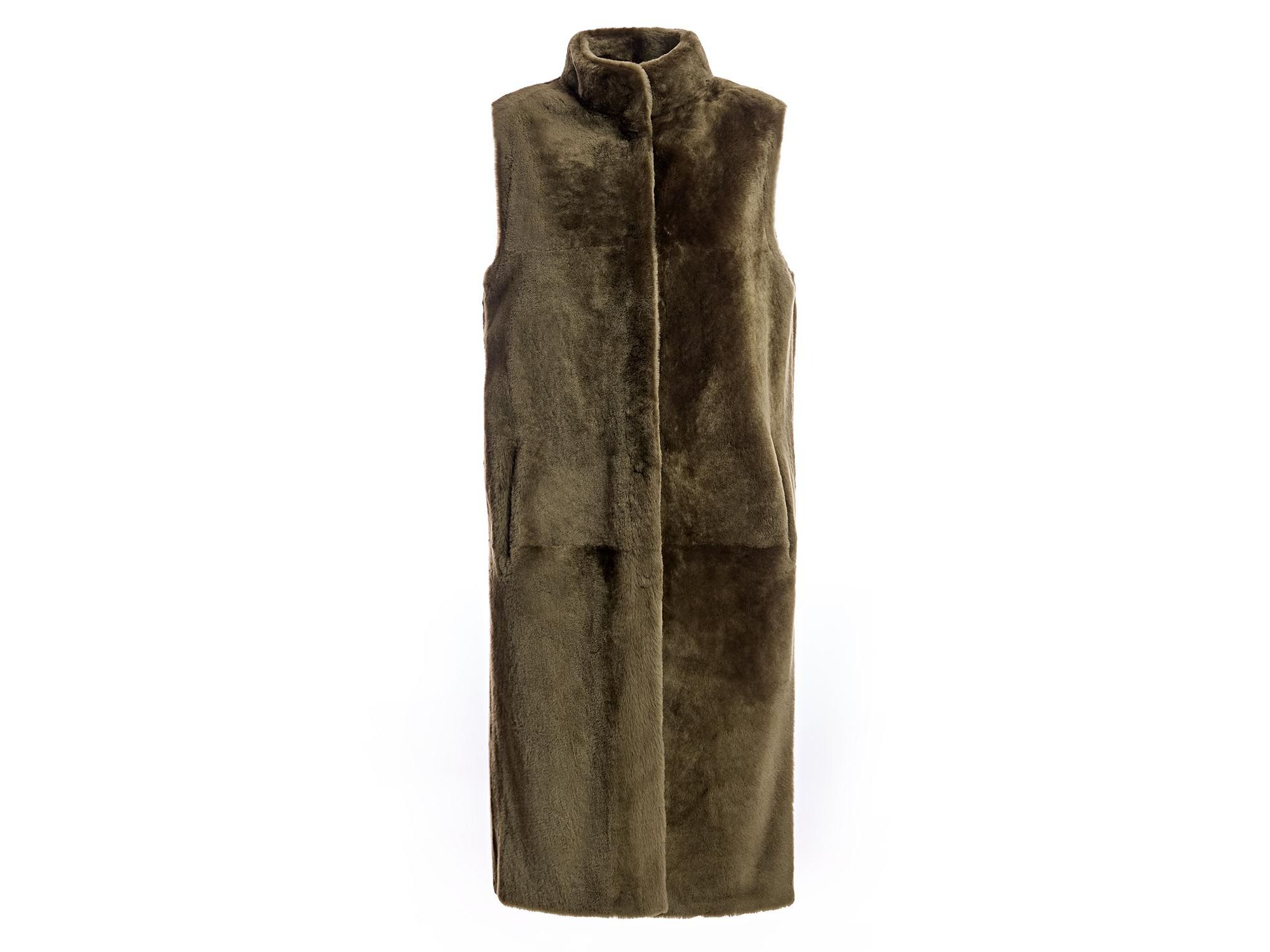 Reversible Shearling Lamb Vest — Image 4