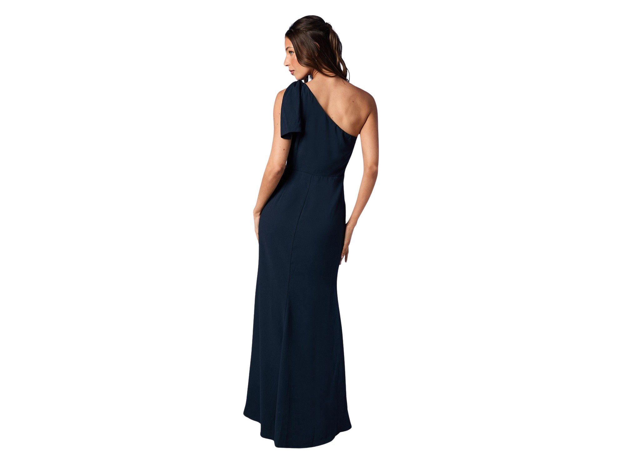 One Shoulder Maxi Bridesmaid Dress — Image 4