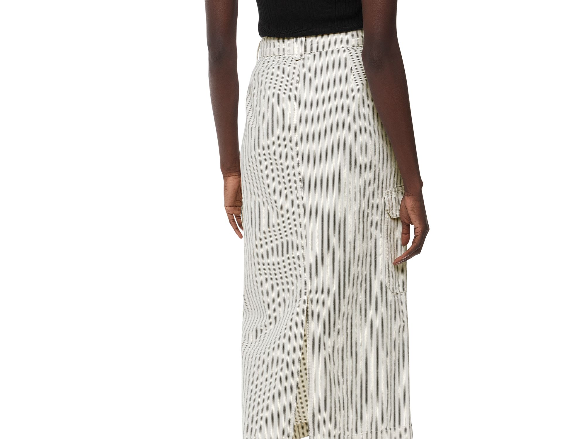 Stripe Cargo Midi Skirt — Image 3