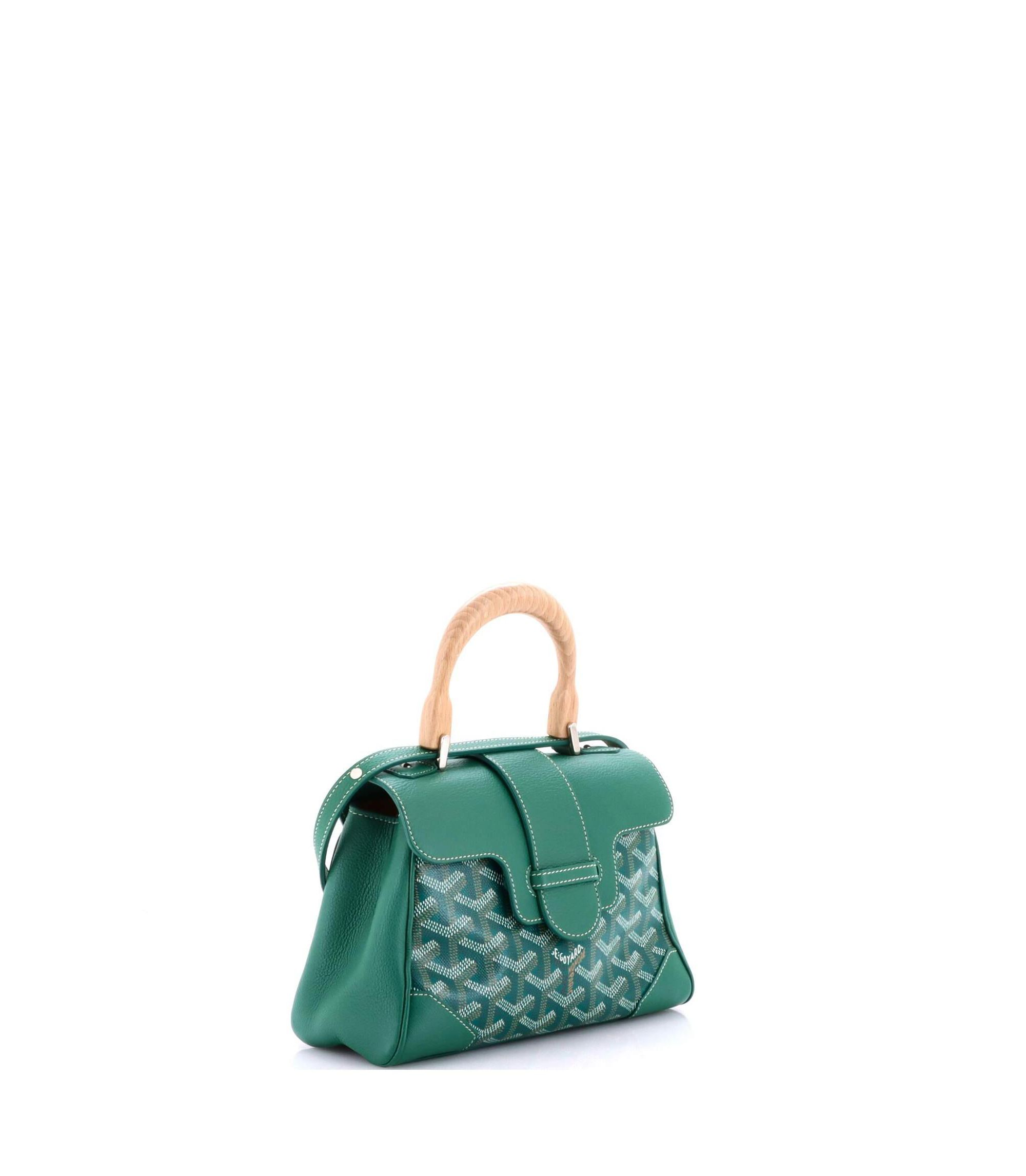 Mini Saigon Top Handle Bag Coated Canvas with Leather — Image 5