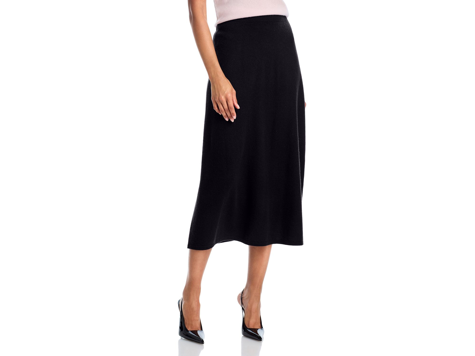 100% Cashmere Midi Skirt - Exclusive — Image 8