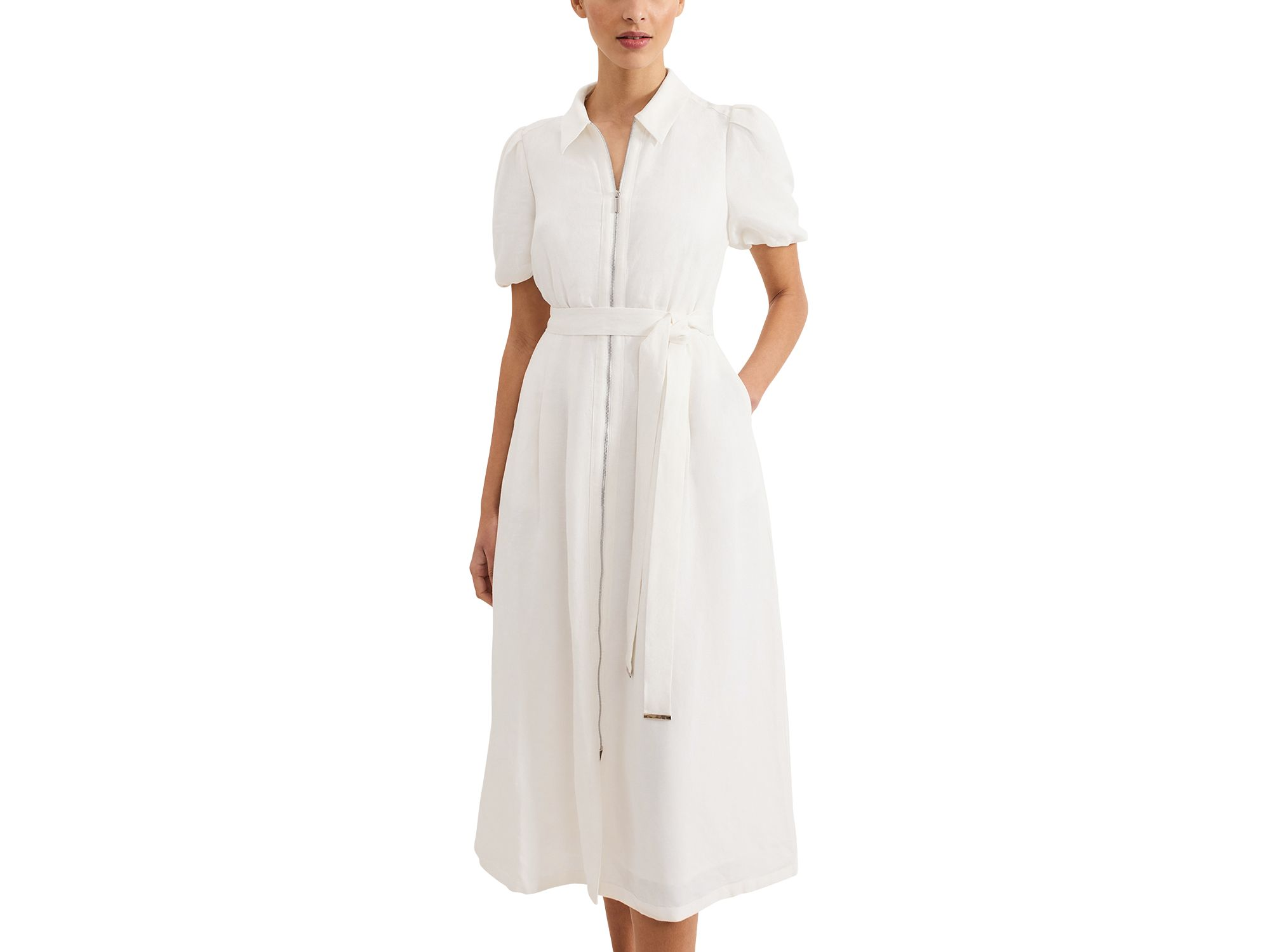 Carlotta Puffed Sleeve Dress — Image 4