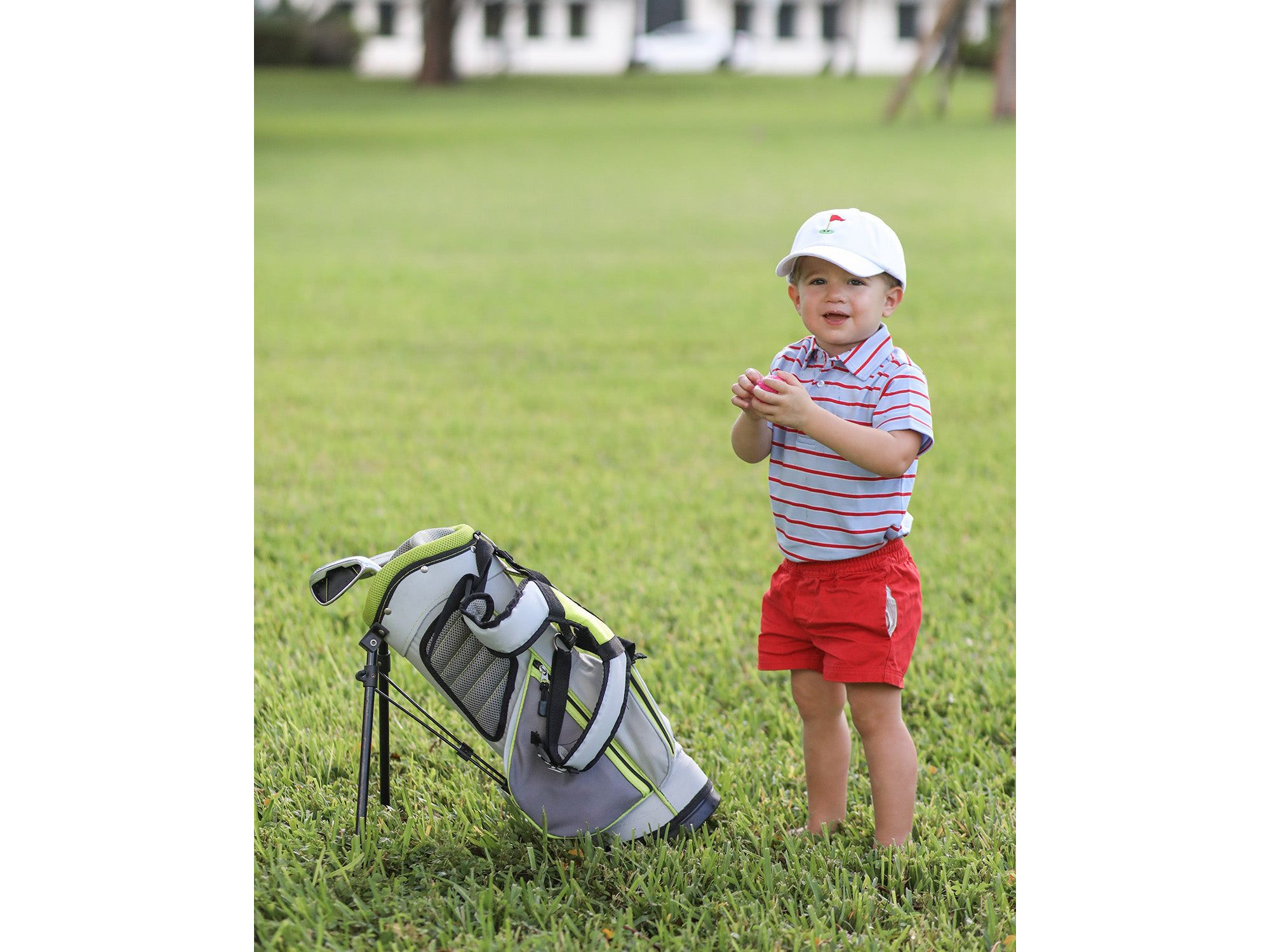 Boys' Golf Flag Baseball Hat in White - Little Kid, Big Kid — Image 4