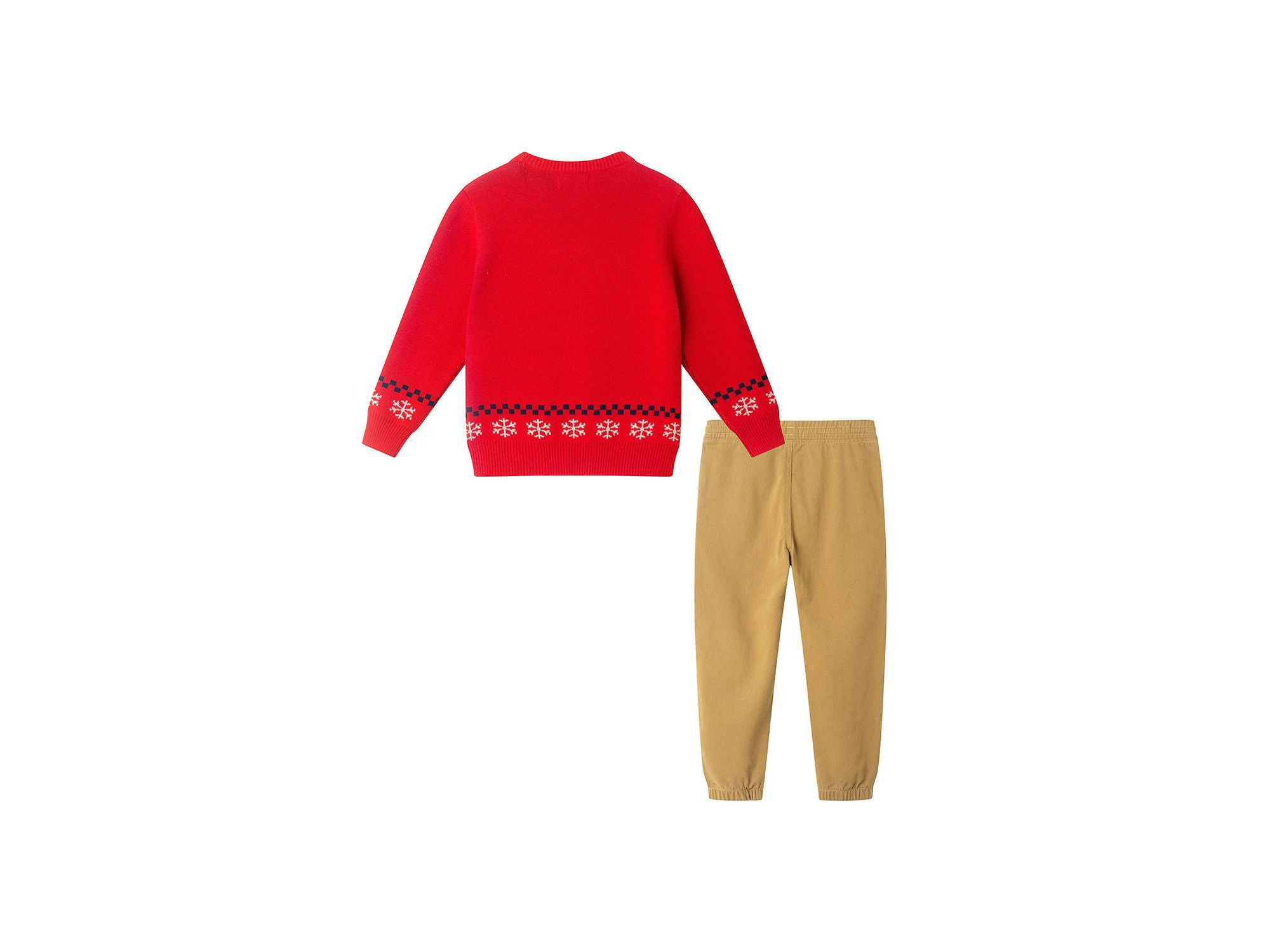 Boys' Gingerbread Dino Fair Isle Sweater & Pant Set - Little Kid, Big Kid — Image 4