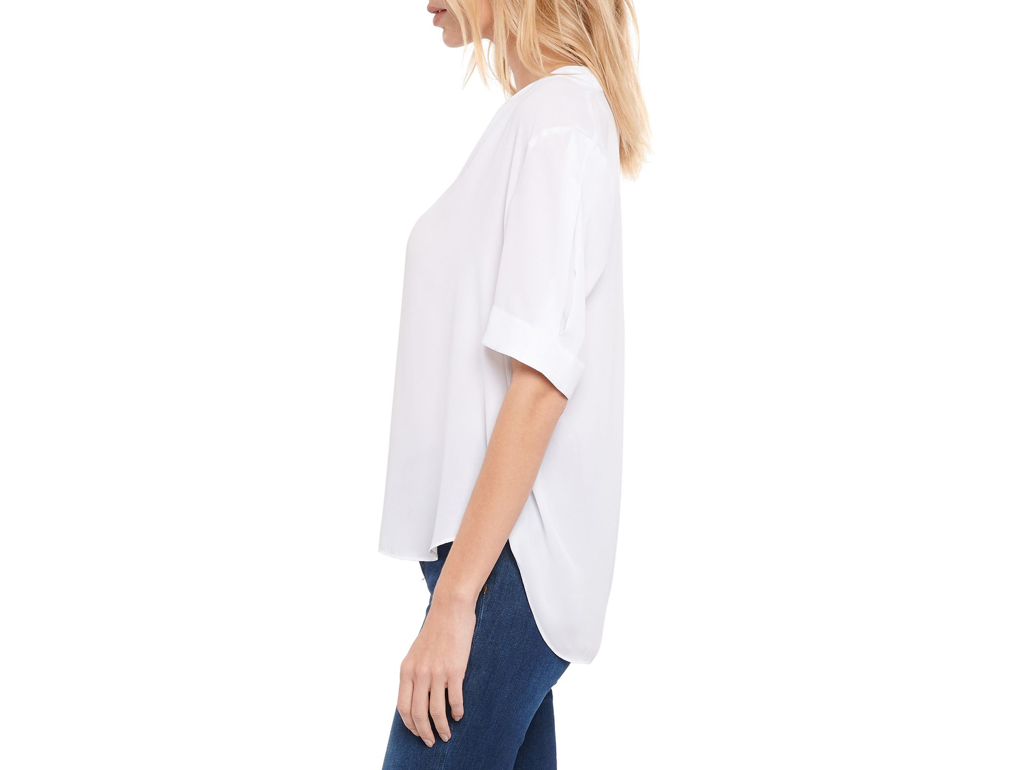 Charming Oversized V-Neck Top — Image 4