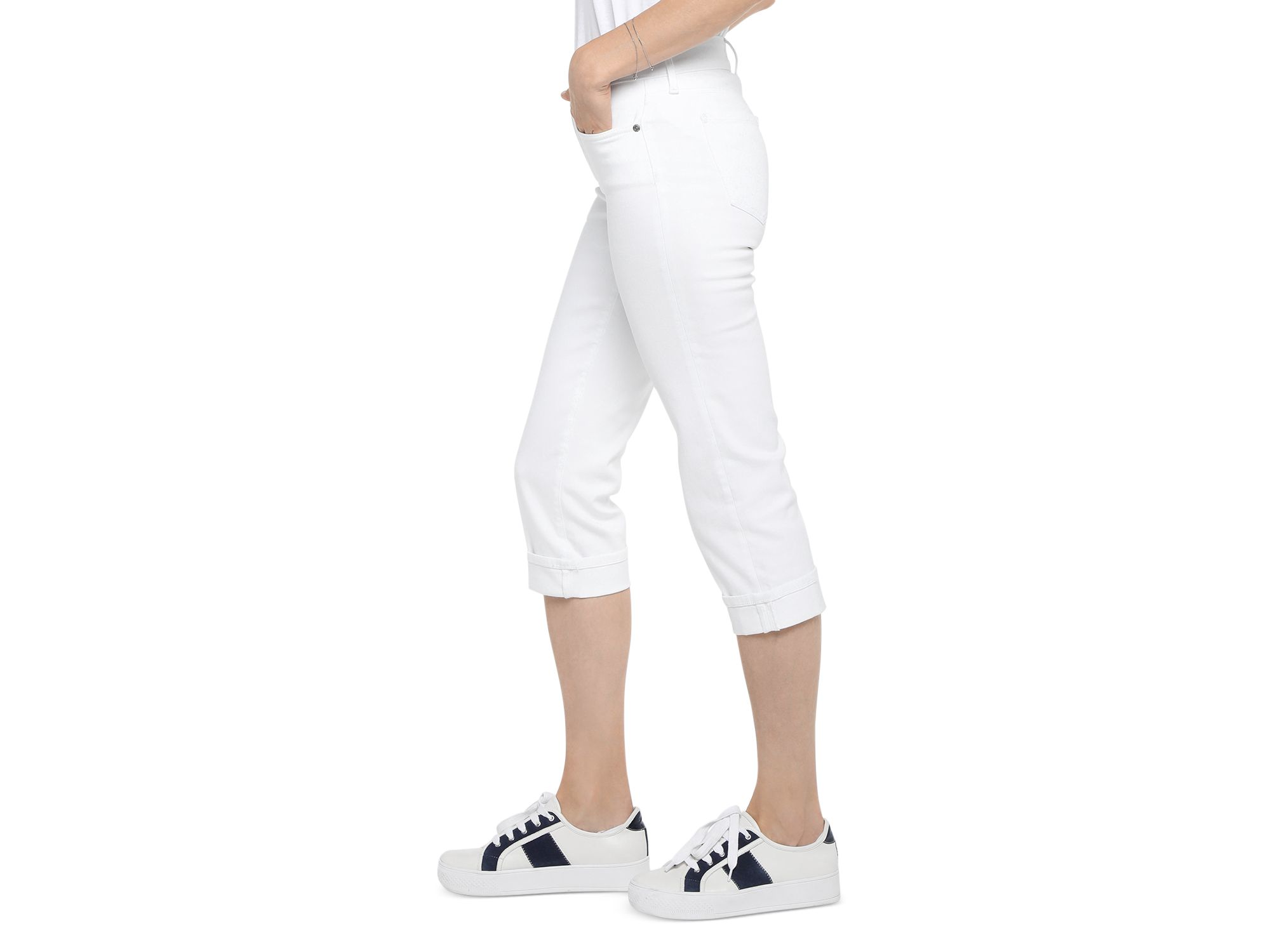 Marilyn High Rise Crop Straight Jeans — Image 8
