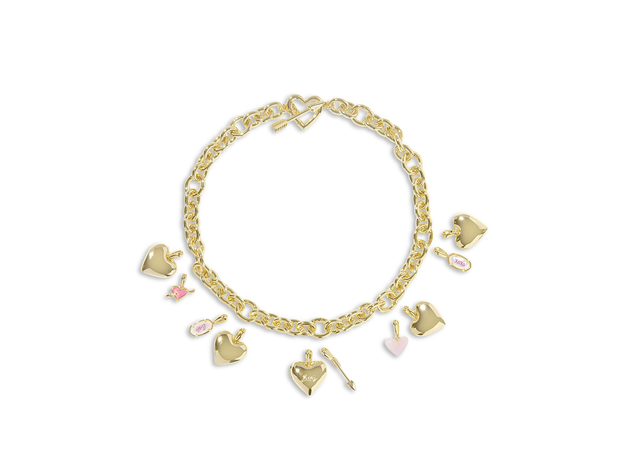 Jayna Charm Statement Necklace, 18" — Image 6