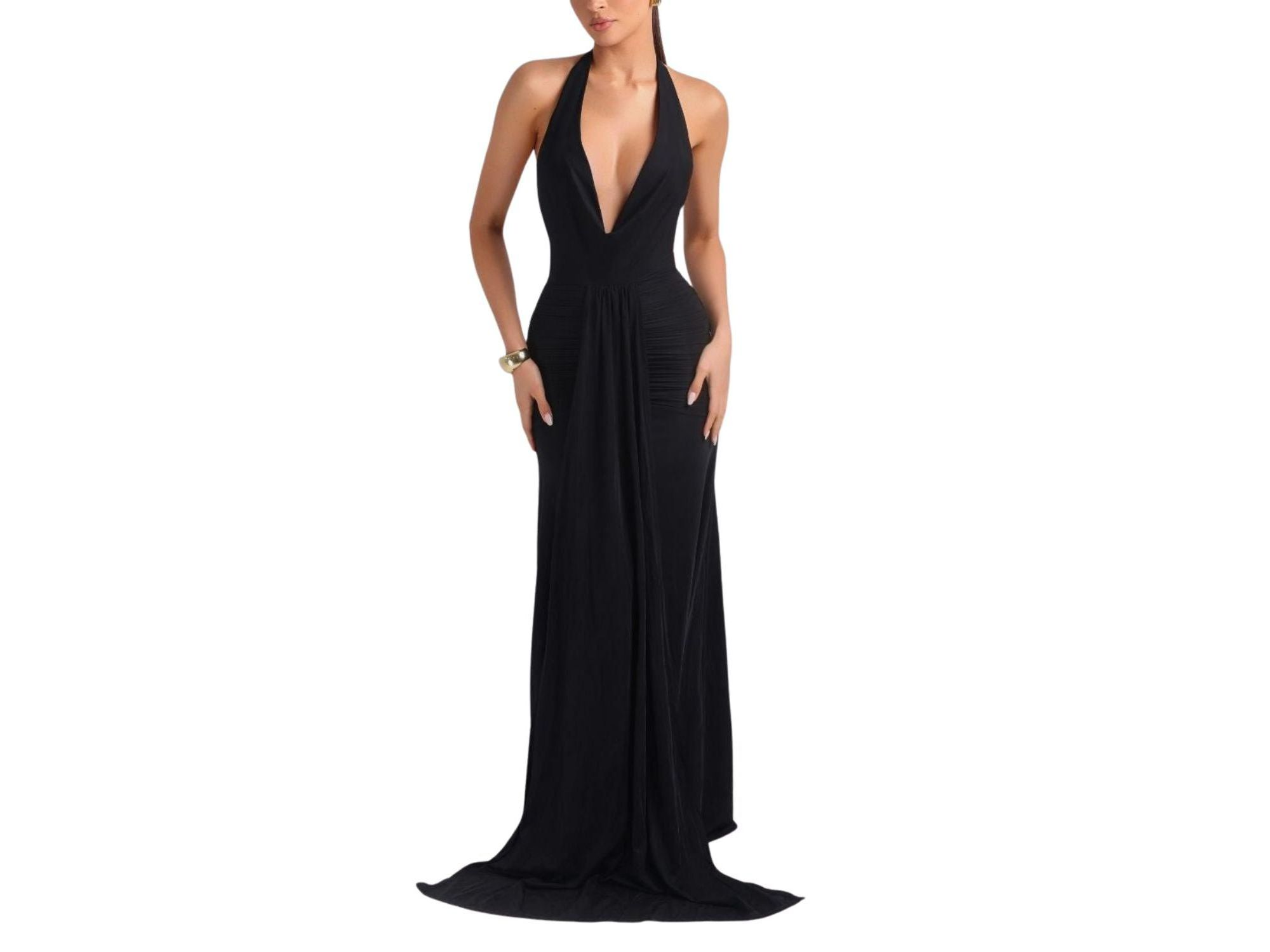 Jersey Cinched Maxi Dress — Image 3