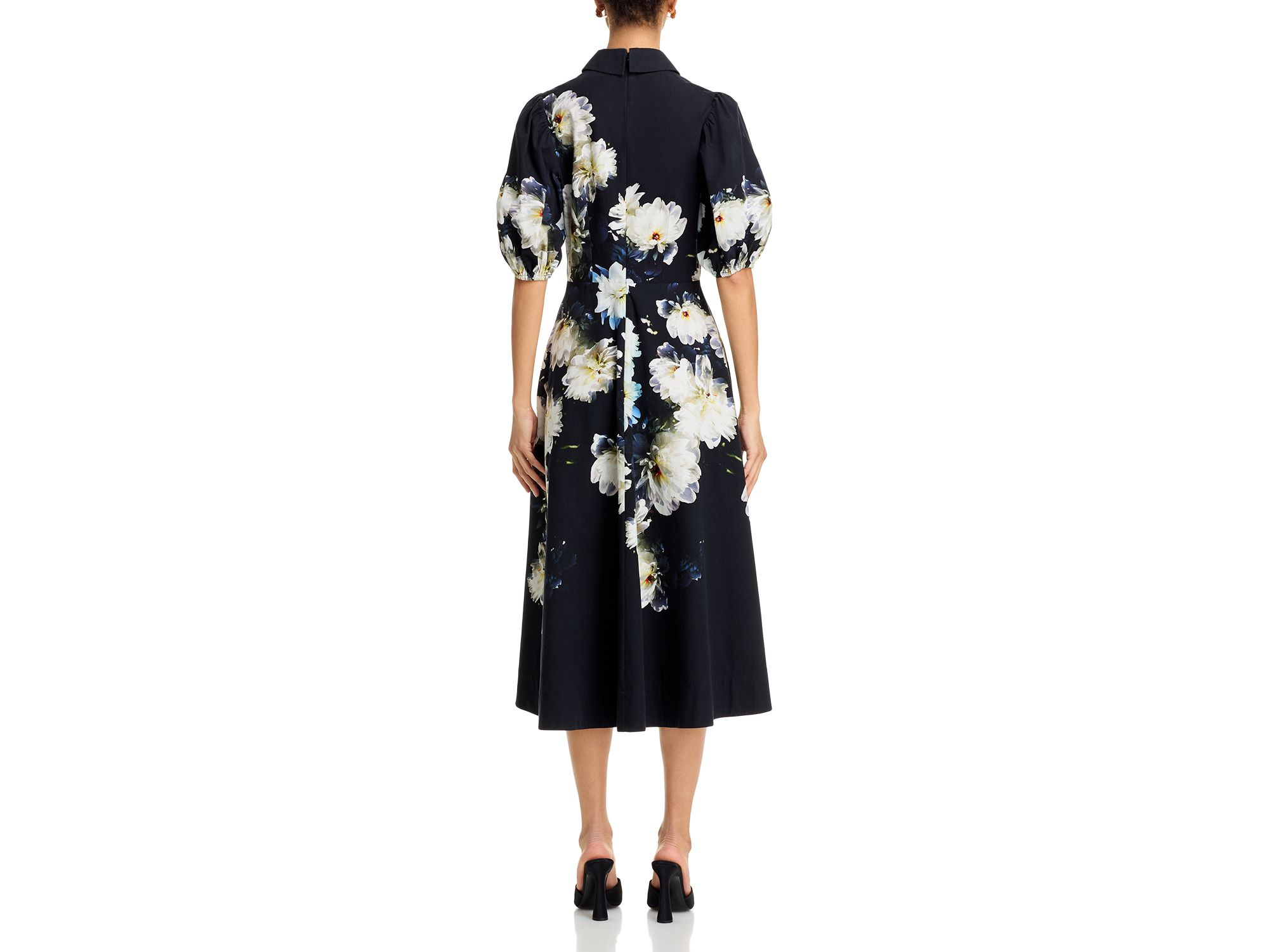 Cotton Puff Sleeve Shirt Dress — Image 4