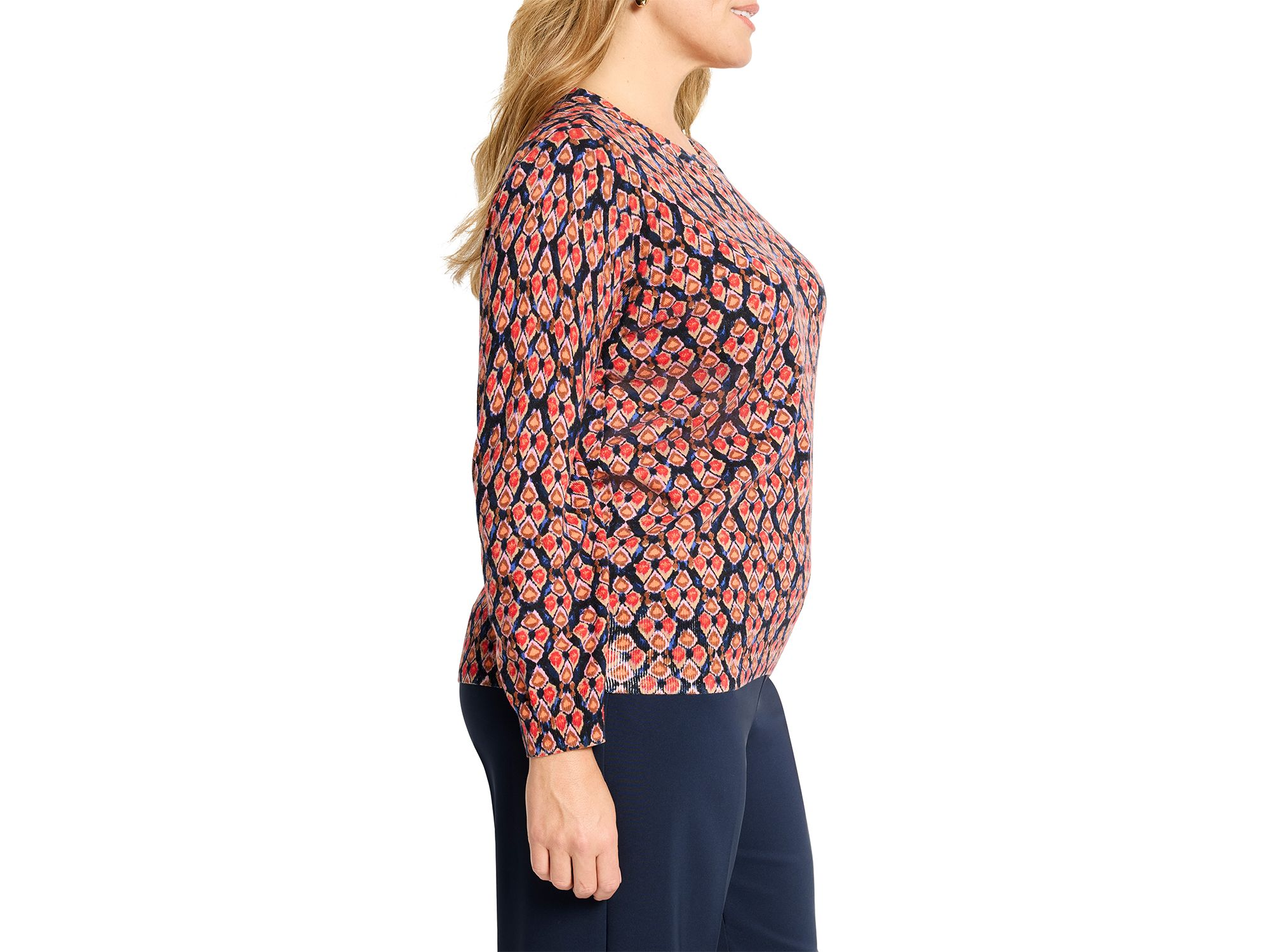 Harvest Ikat Cotton Sweater — Image 3