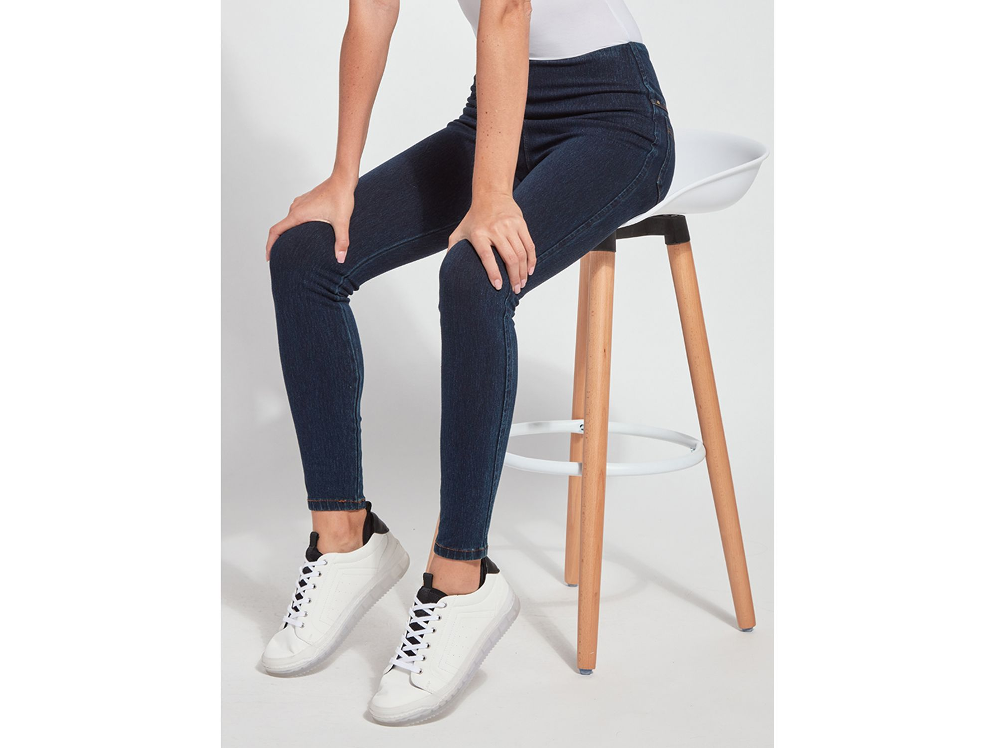 Toothpick Denim Leggings — Image 4