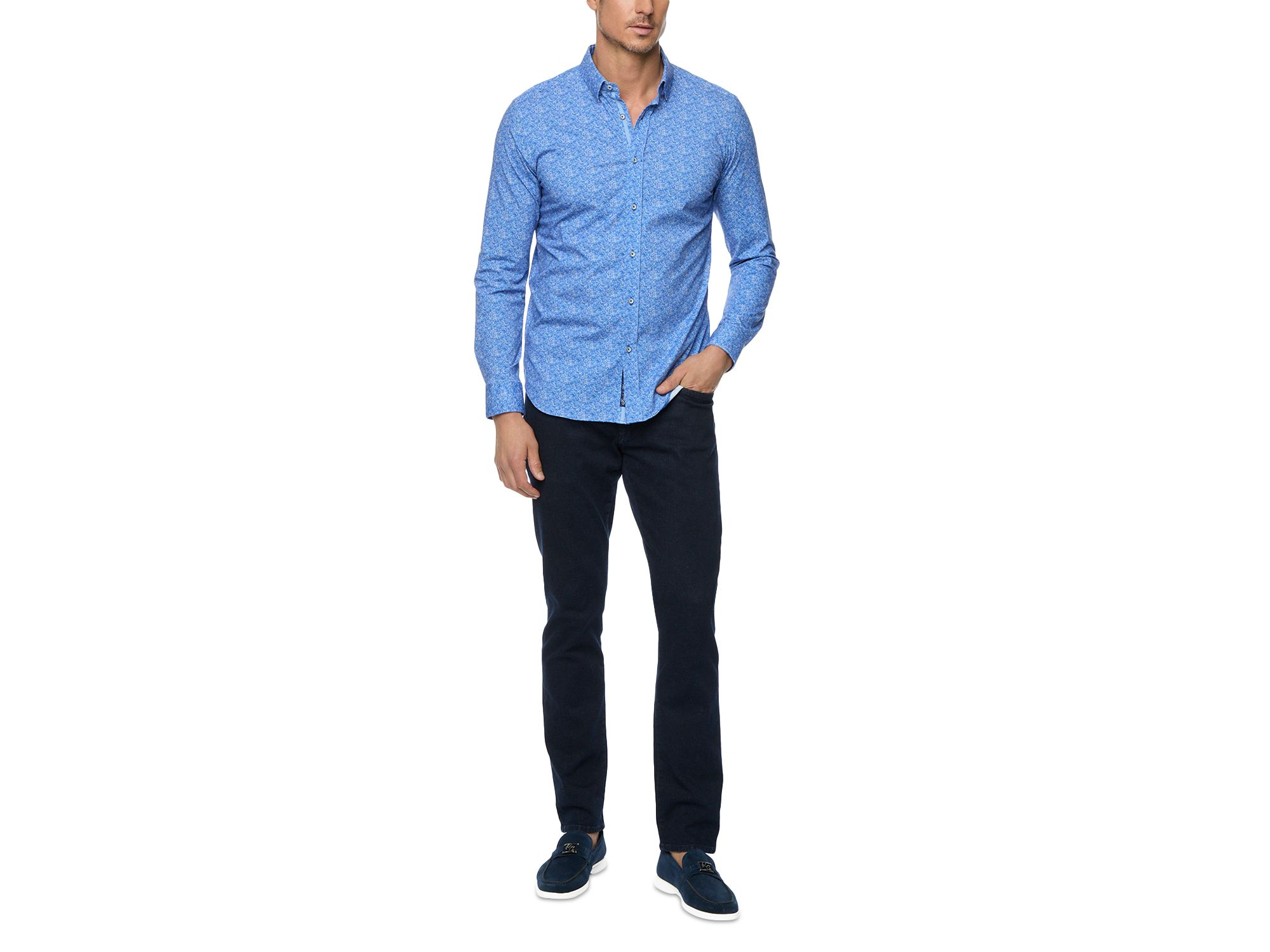 Boden Button Front Printed Shirt — Image 4