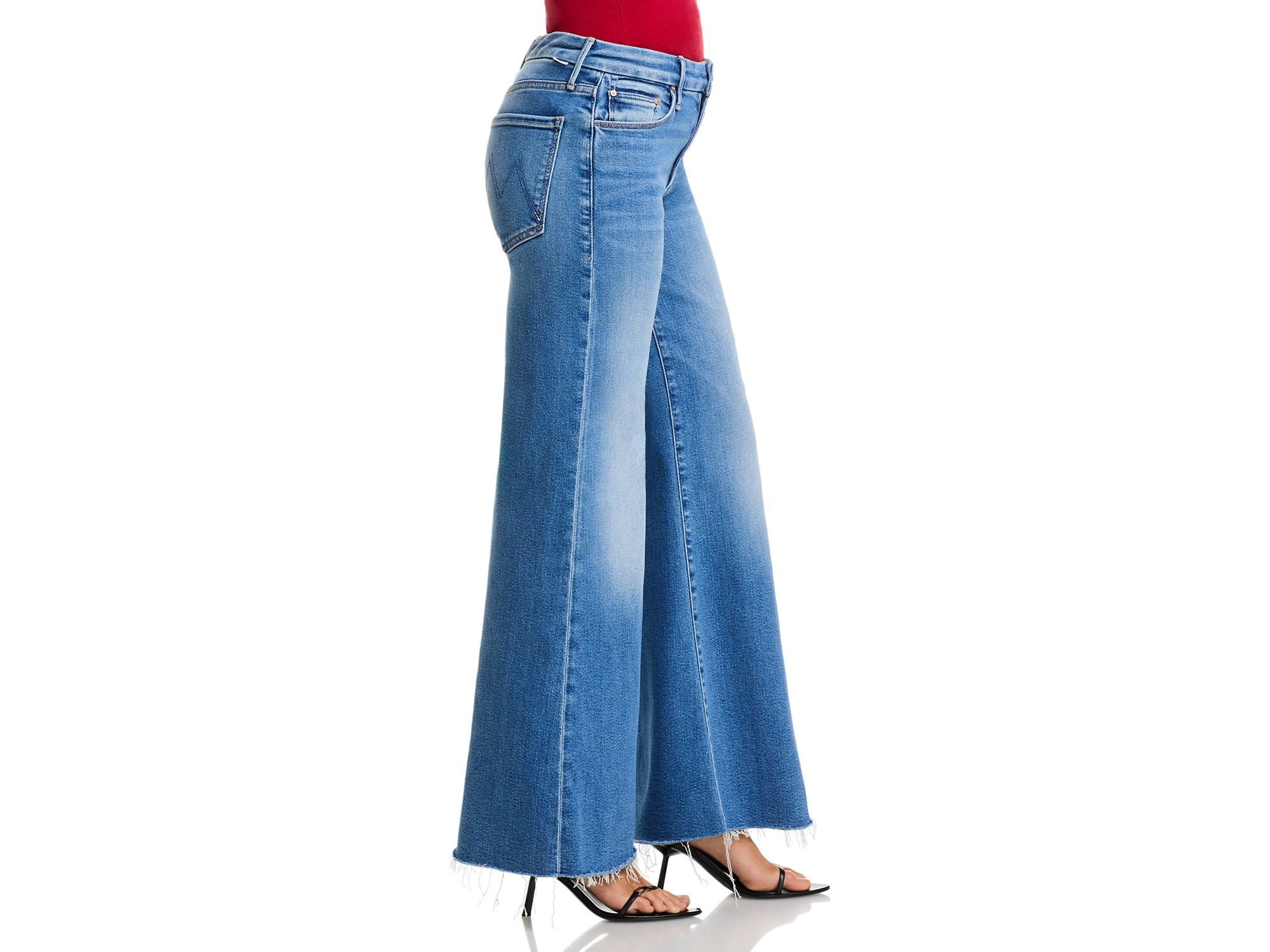 The Lil Roller Fray Wide Leg Jeans in Fan Favorite — Image 4