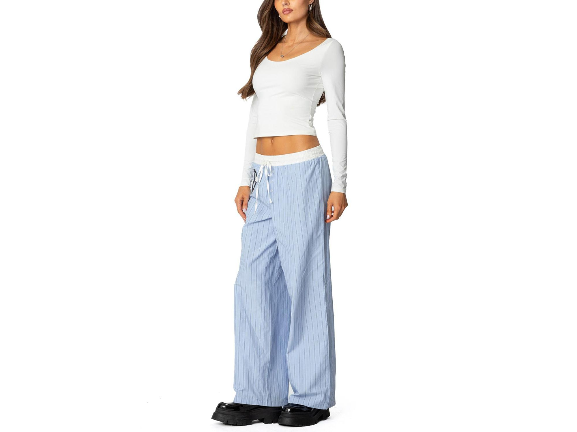Millicent Wide Scoop Neck Top — Image 3