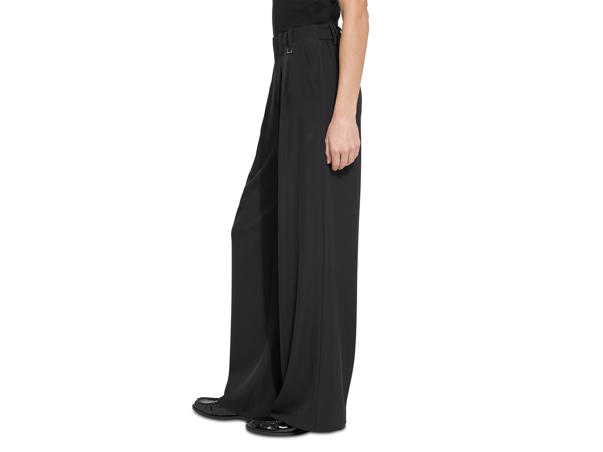 Darcy Pleated Wide Leg Trousers — Image 3