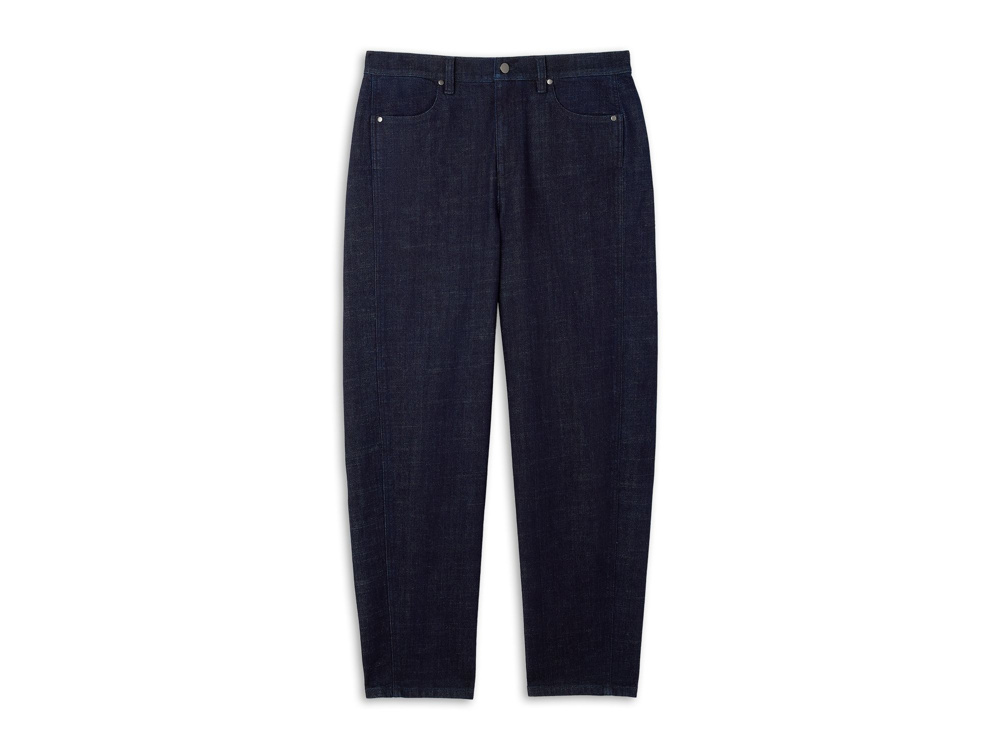Stretch Denim Ankle Lantern Pants — Image 3
