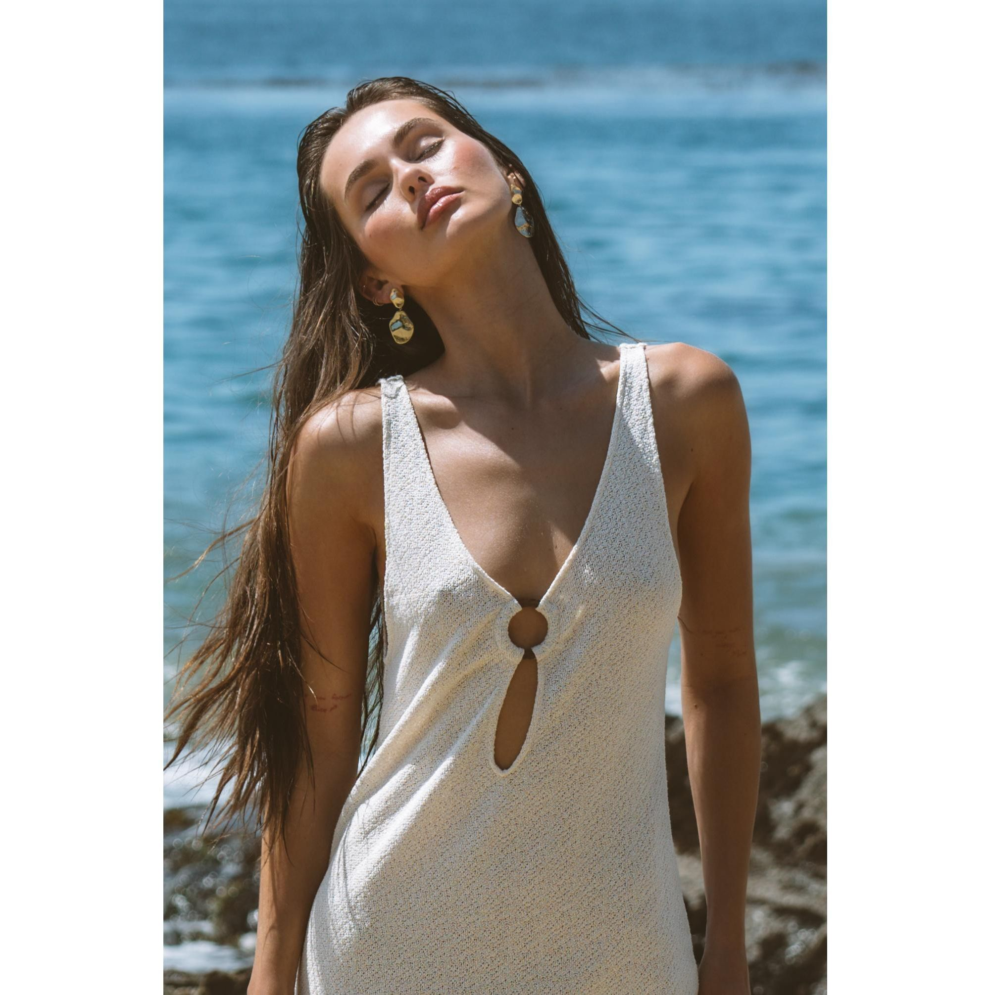 Reef Ring Front Textured Maxi Dress — Image 3