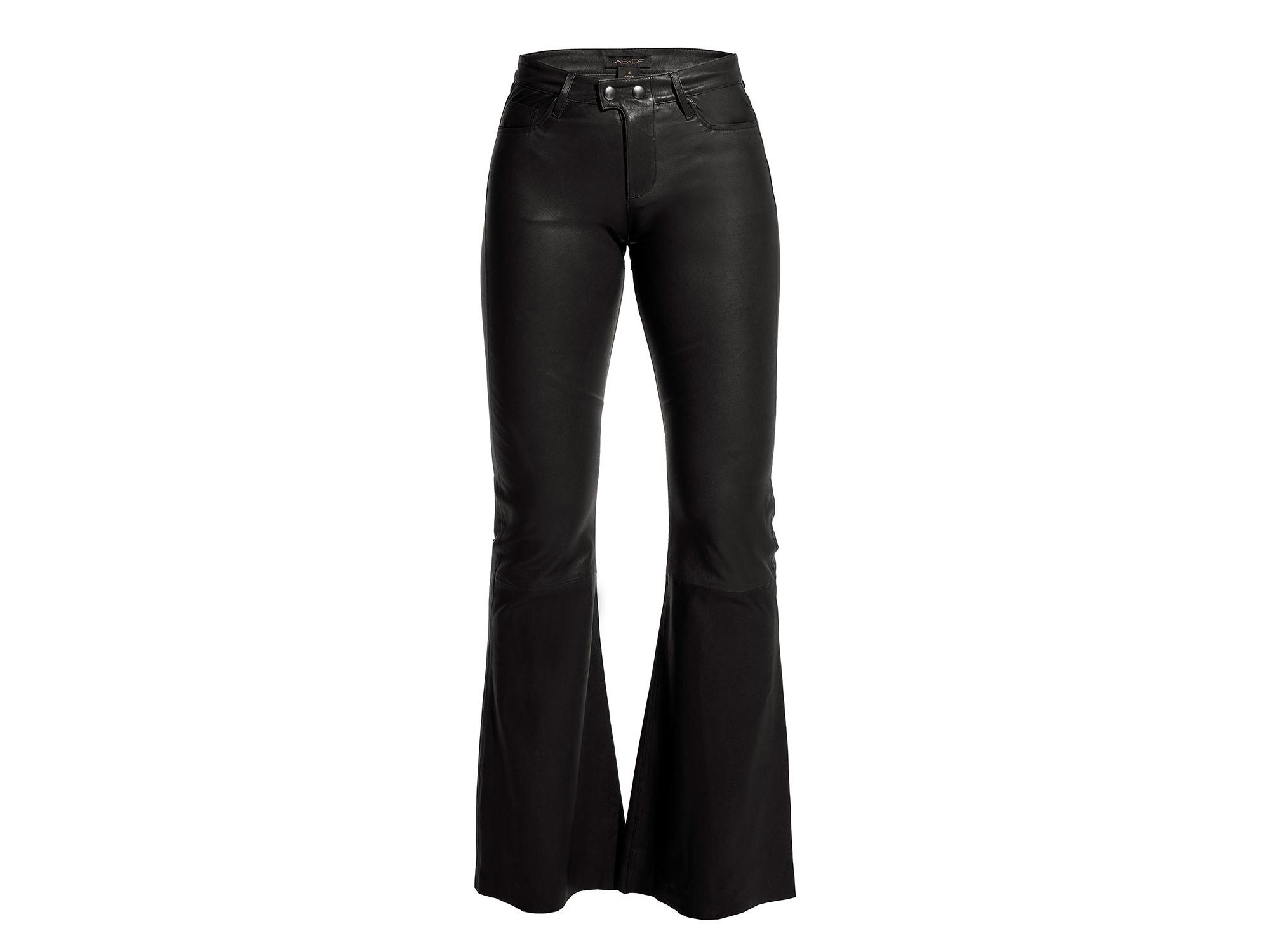 Robbie Stretch Leather Flares — Image 5