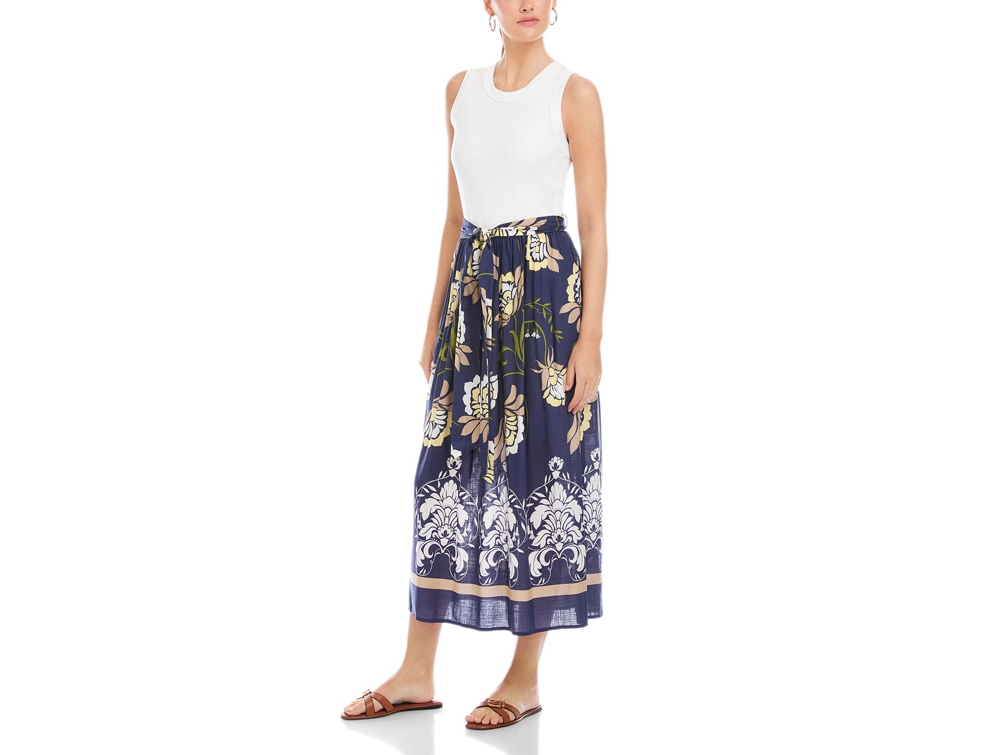 Seline Contrast Midi Dress — Image 7