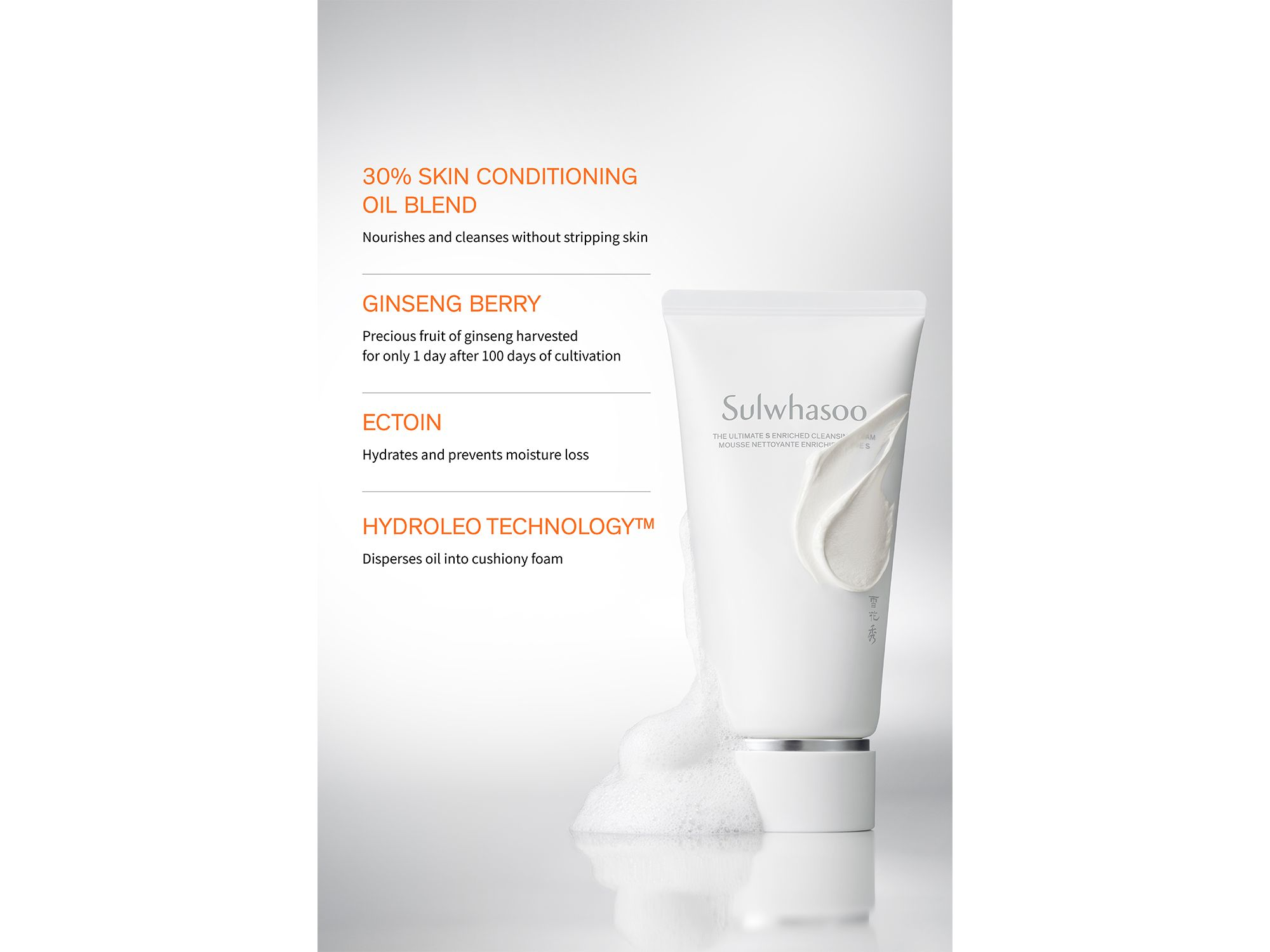 The Ultimate S Enriched Cleansing Foam 5.29 oz. — Image 7