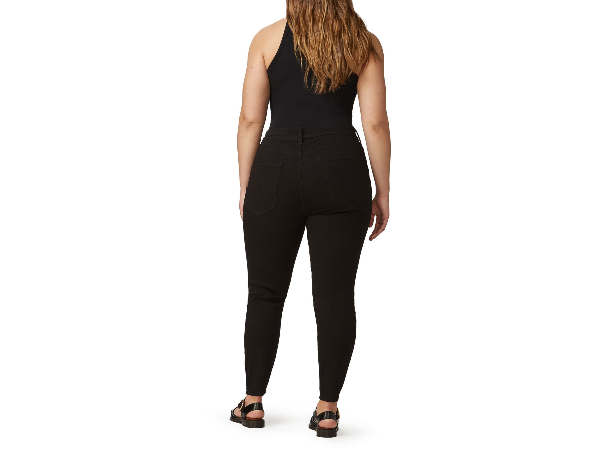JFK Plus Mid Rise Skinny Jean in Black — Image 5