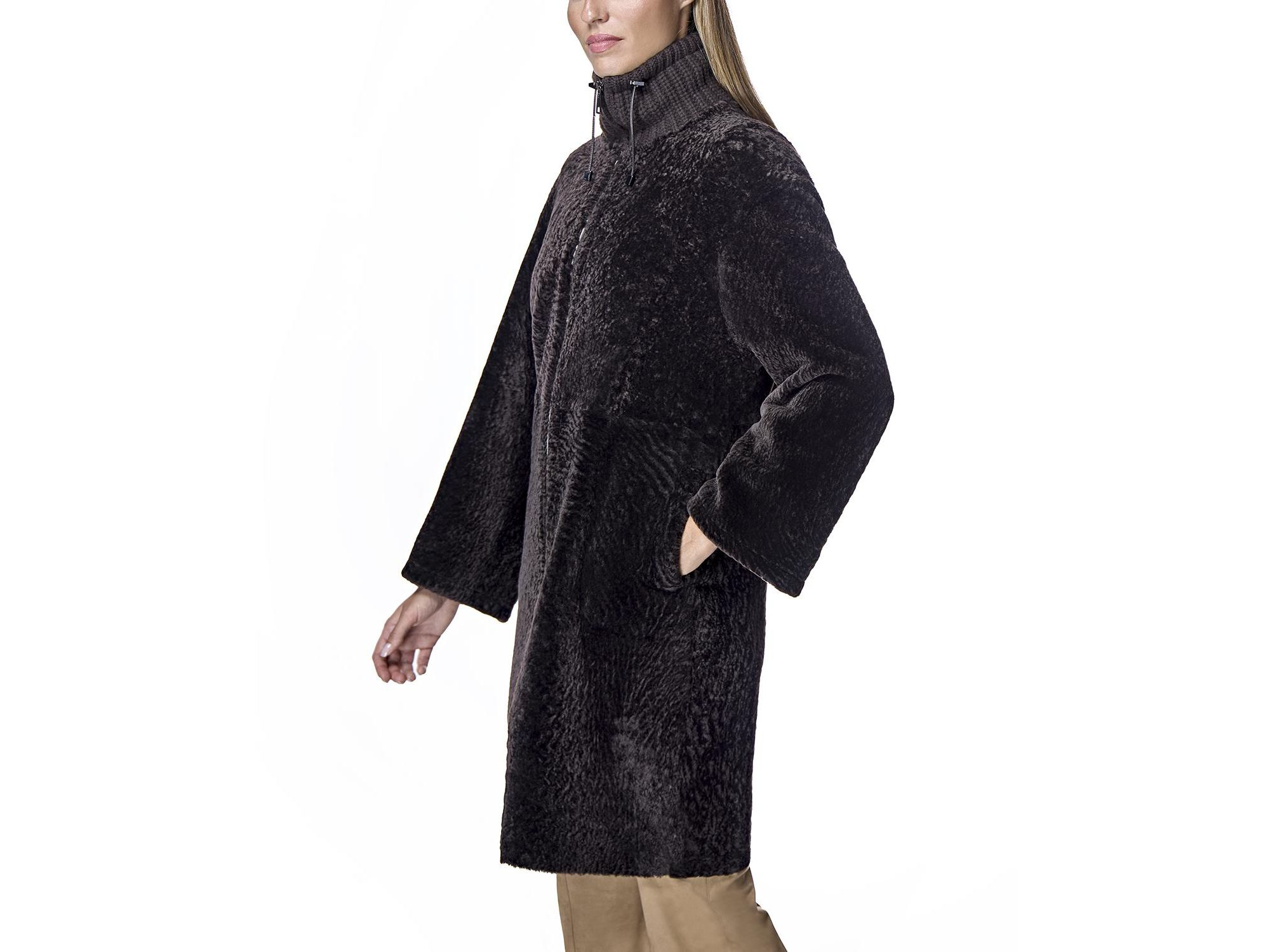 Shearling Lamb Walking Coat — Image 5