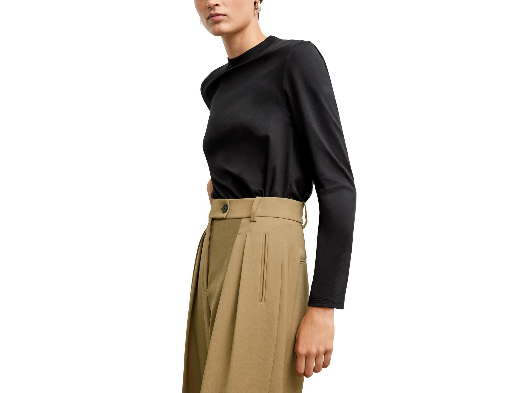 Raquel Long-Sleeve Tee Organic Pima Cotton — Image 3