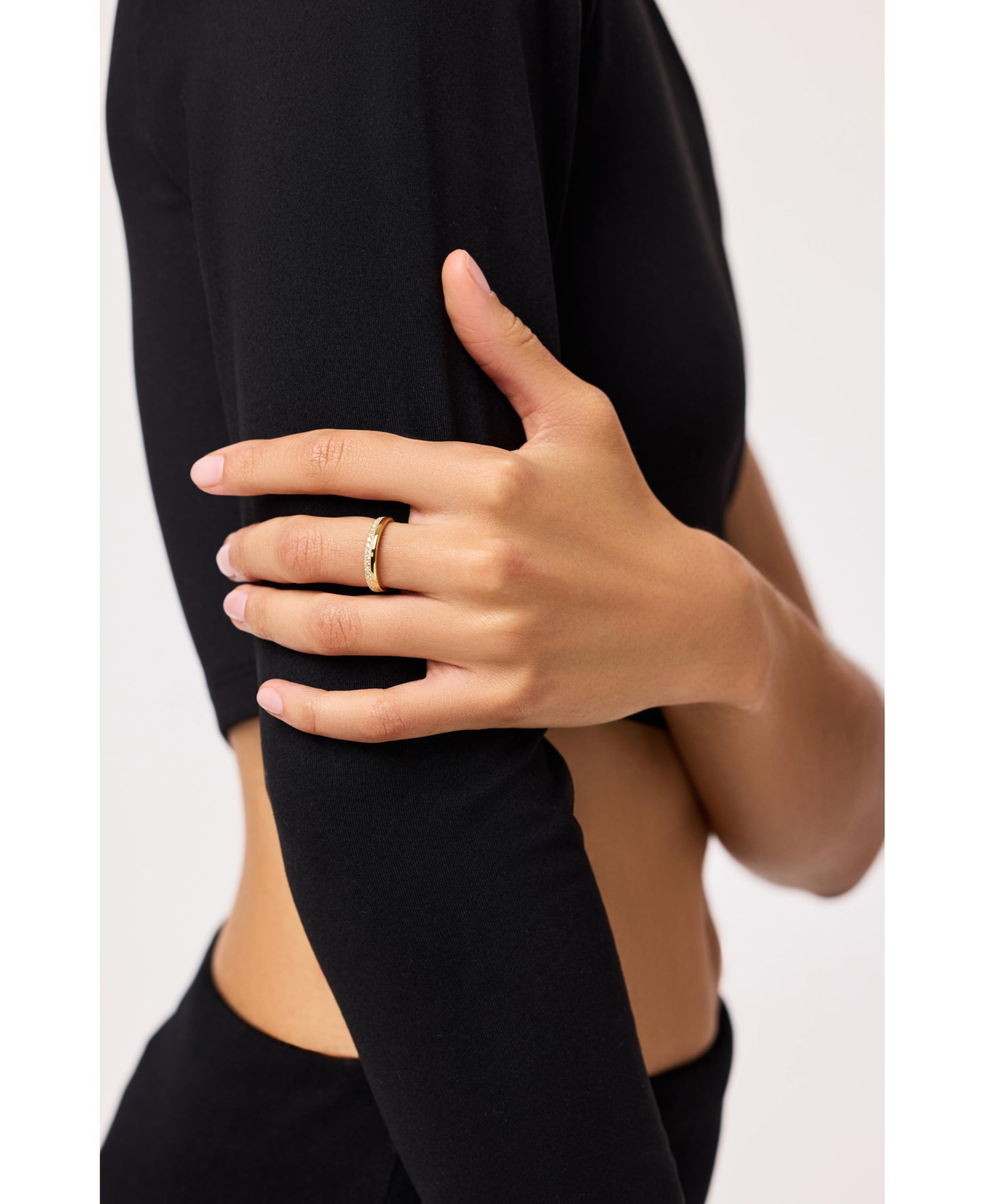 Gold Band Ring - Celine Double — Image 3