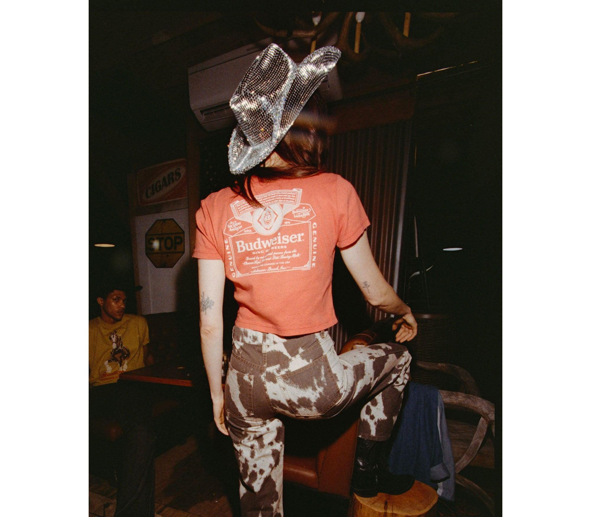 Women's Budweiser Label Baby Tee — Image 3