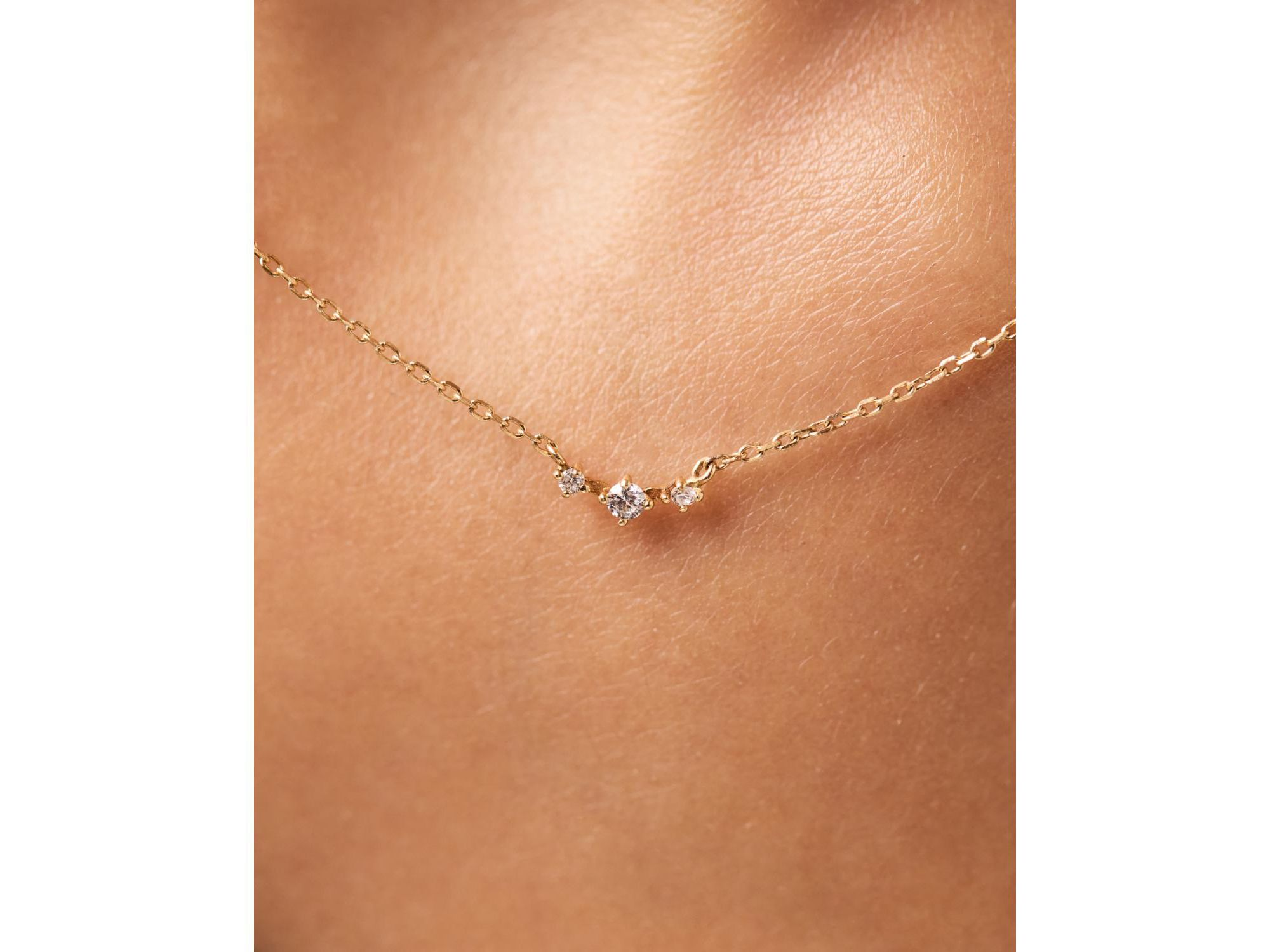 Triple Lab-Grown Diamond Necklace — Image 3