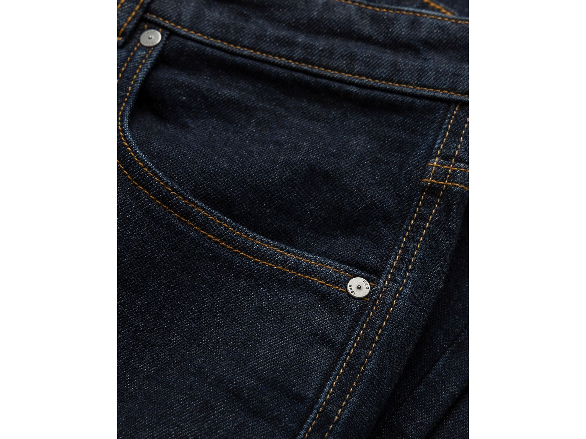 Bexley Relaxed Jeans in Raw Denim — Image 3