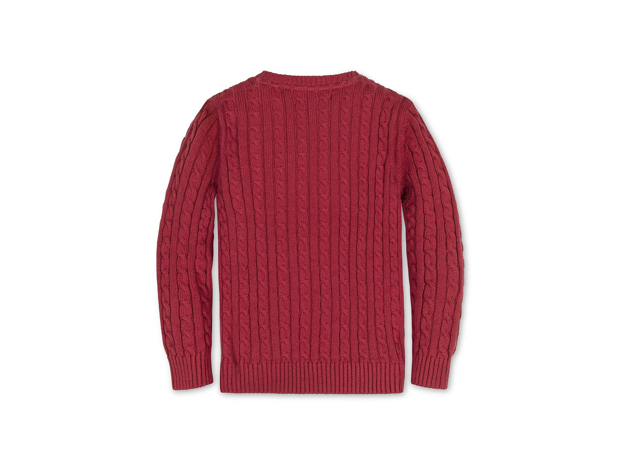 Boys' Organic Cable Crewneck Pullover Sweater - Little Kid, Big Kid — Image 4