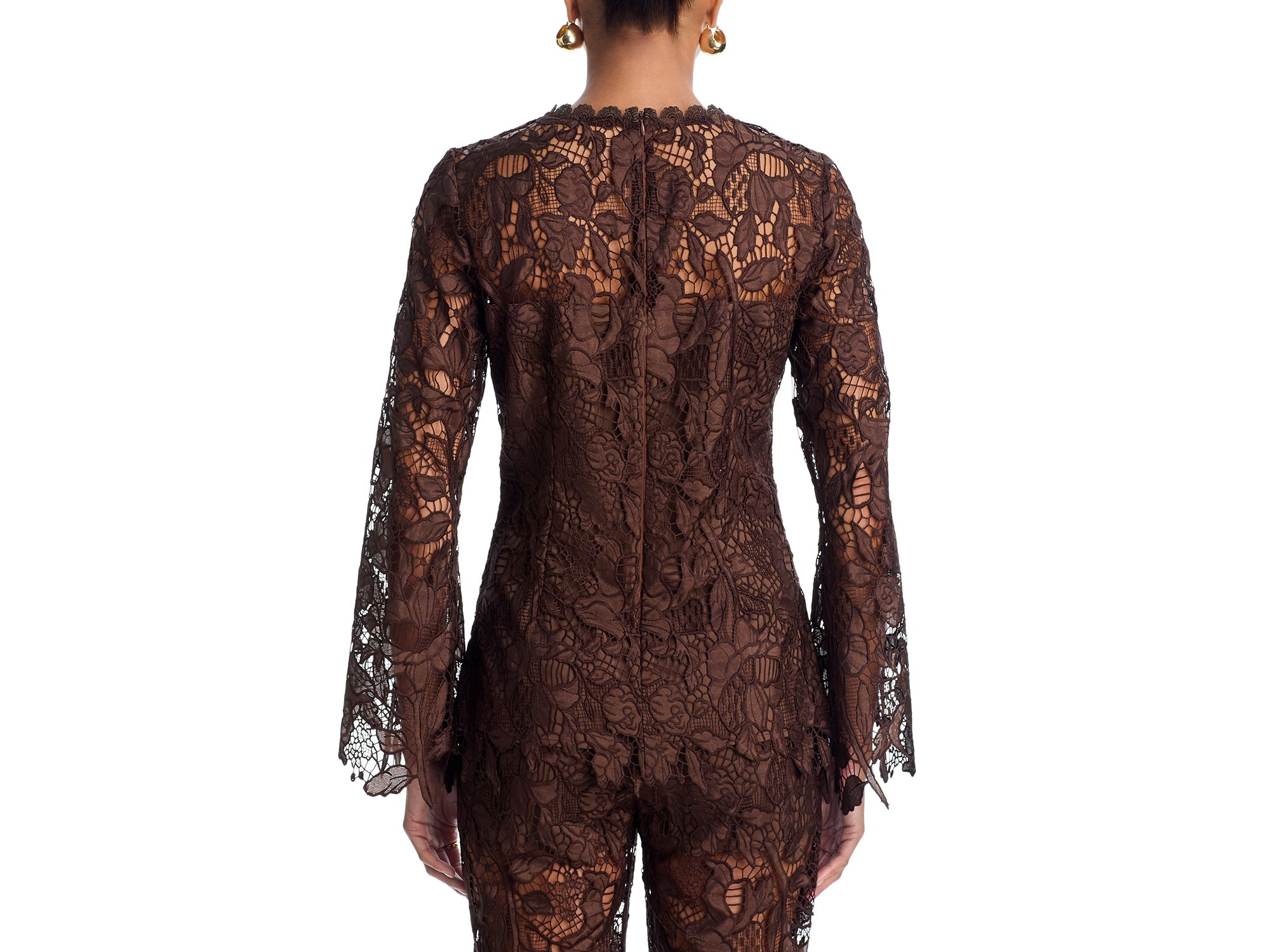 Lace Long Sleeved Tunic Top - Exclusive — Image 3