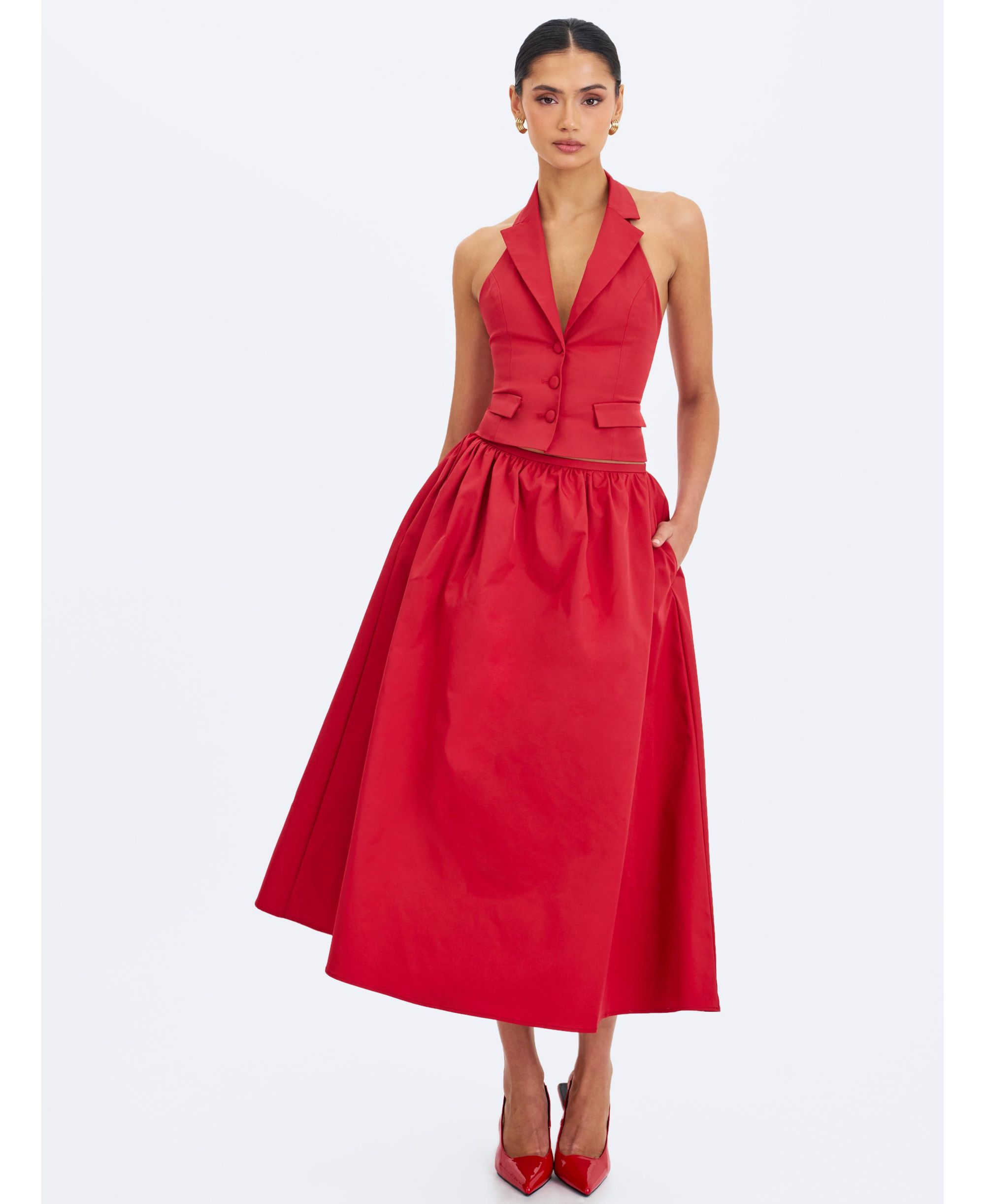 Ursella Halter Single-Breasted Lapel Top — Image 5