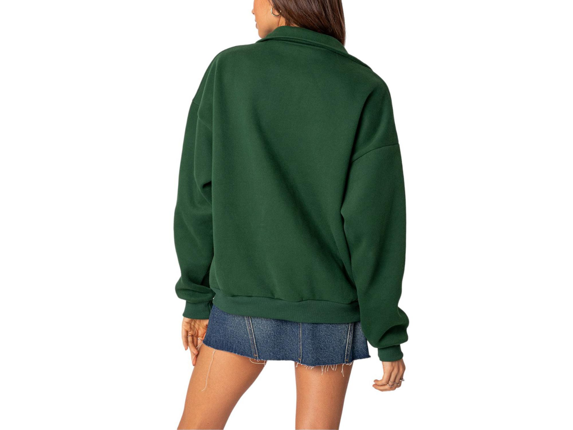 Oversized Quarter Zip Sweatshirt — Image 3