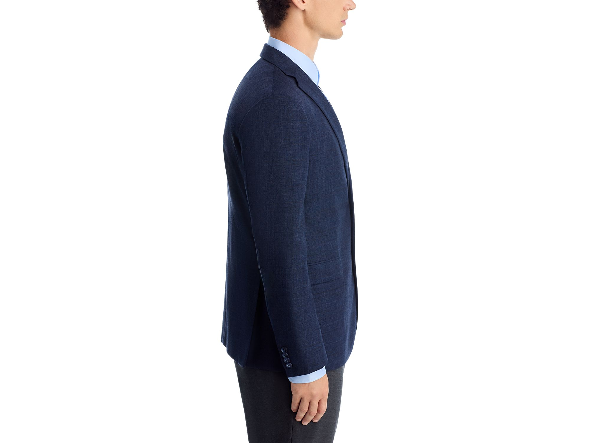 Slim Fit Tonal Plaid Sport Coat — Image 5