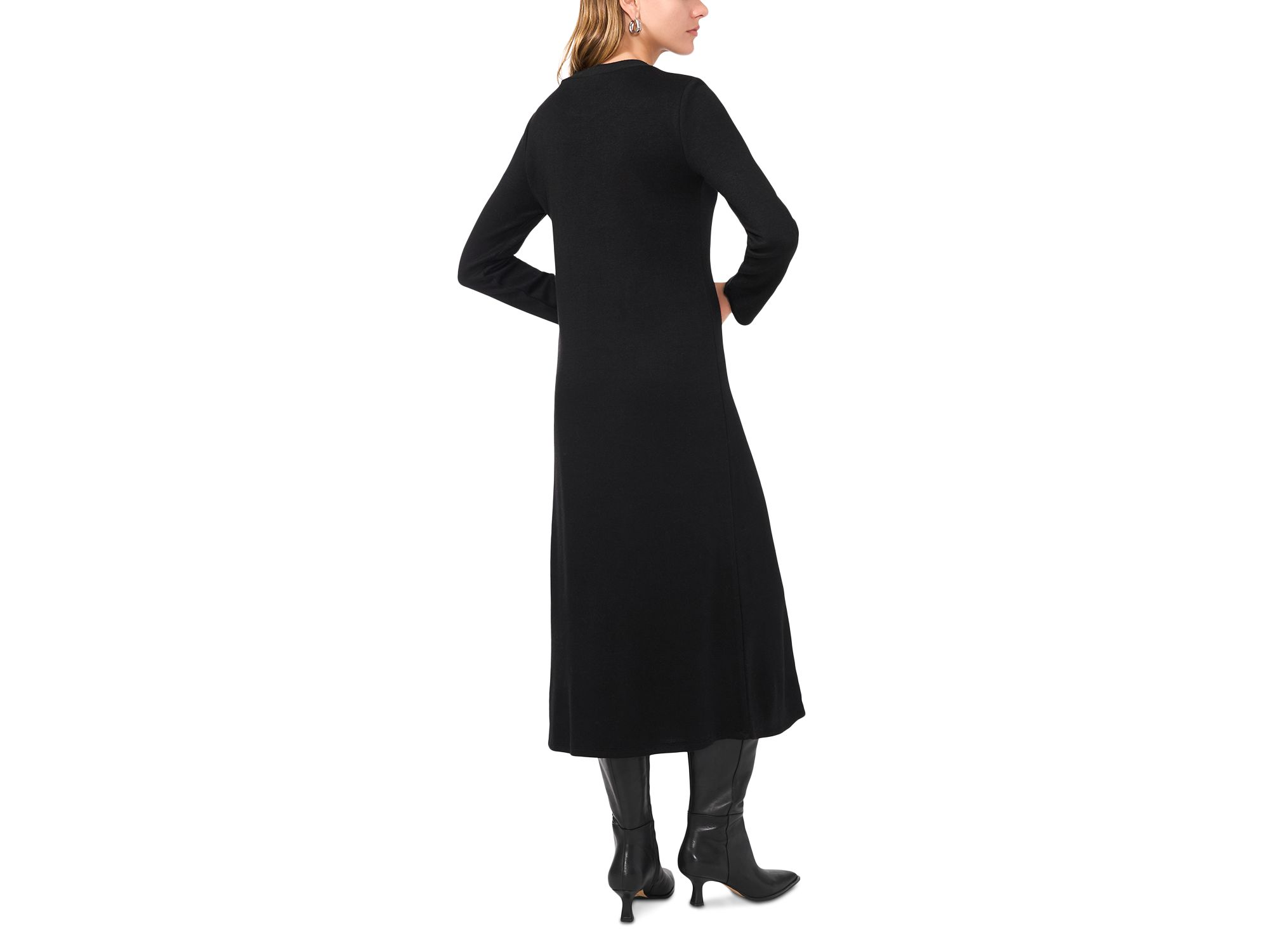 Rib Front Midi Dress — Image 3