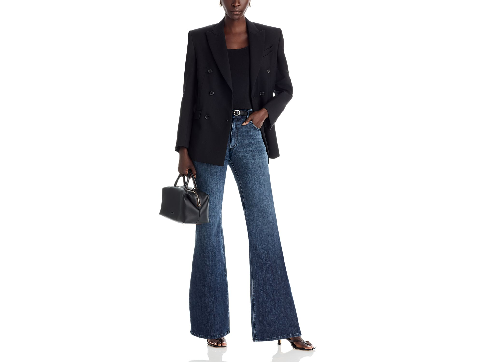 Rosie High Rise Flare Jeans in Indigo — Image 4