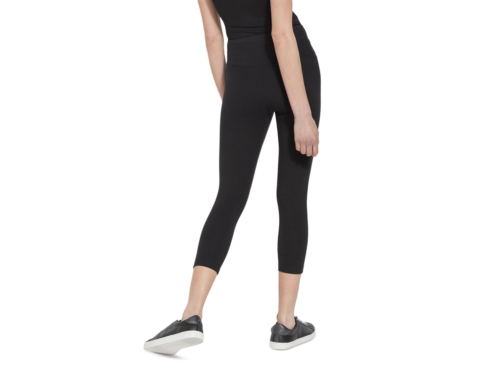 Cotton Stretch Cropped Leggings — Image 4