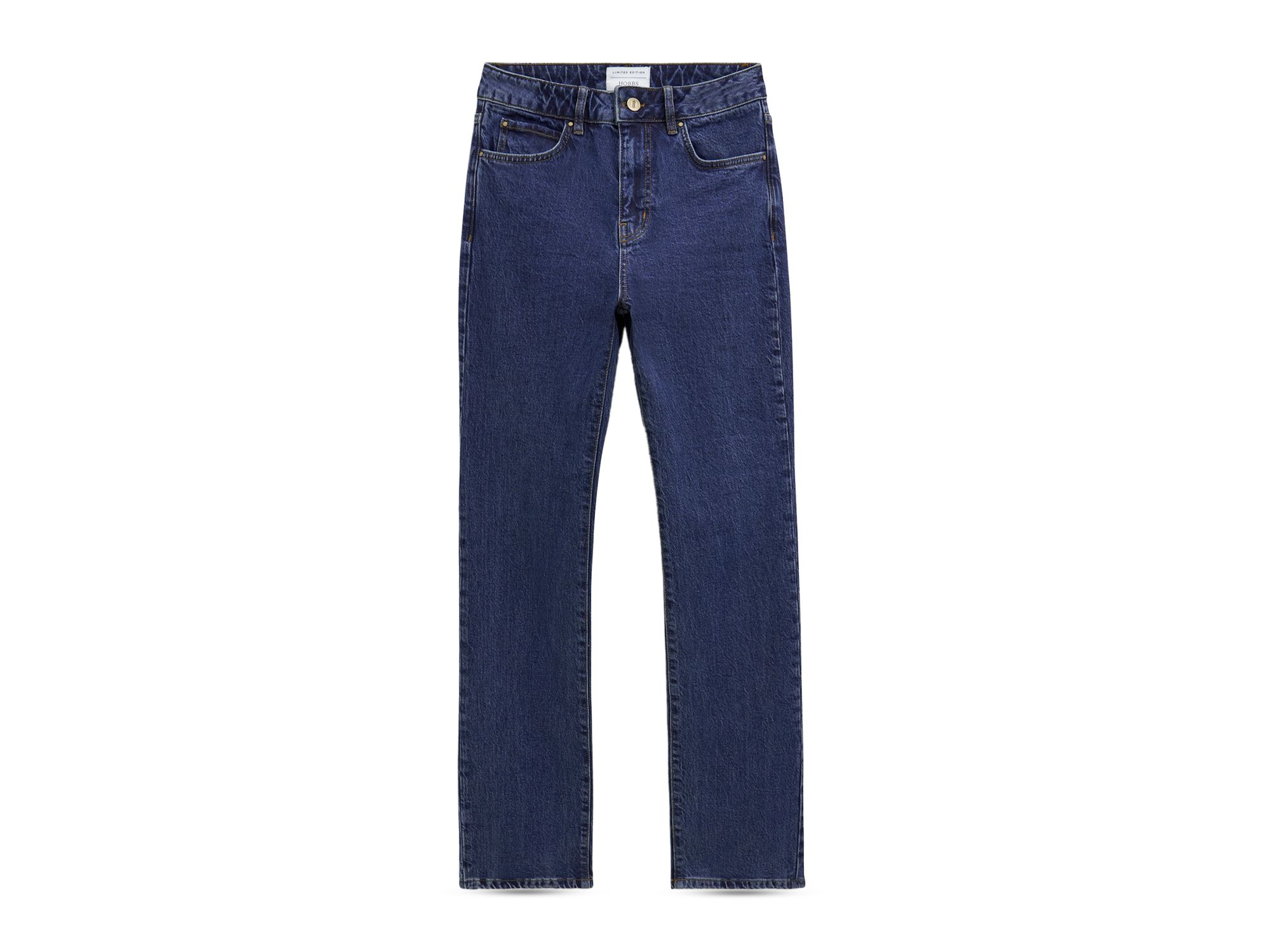 September Limited Collection Foley High Rise Straight Leg Jeans in Dark Mid Wash — Image 4