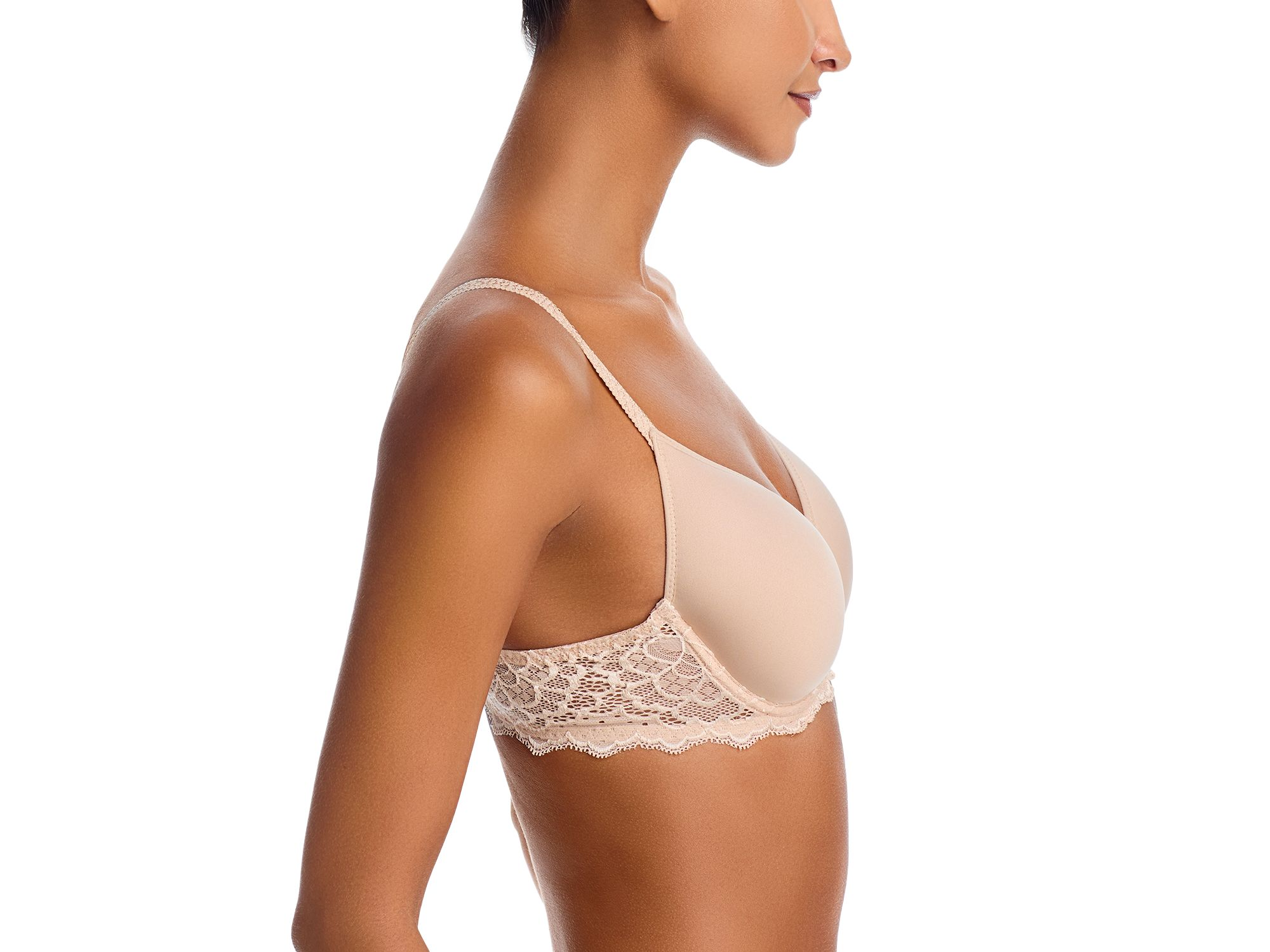 Caresse 3D Plunge Lace Underwire Bra — Image 5