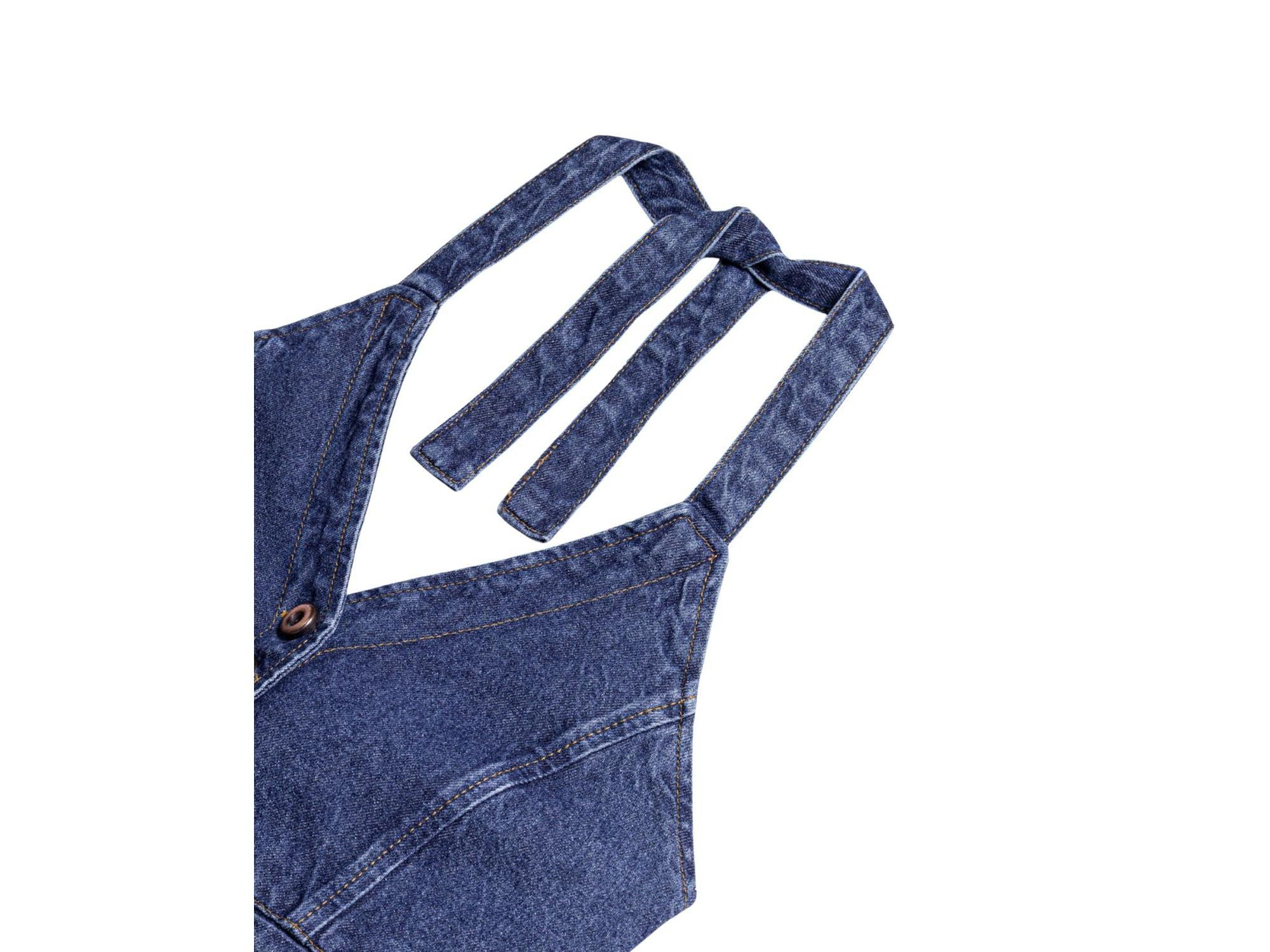 Halter Neck Denim Vest — Image 3
