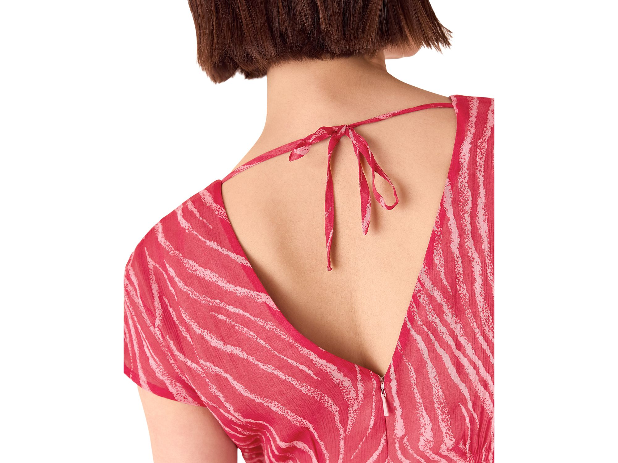 Zebra Texture Midi Dress — Image 3