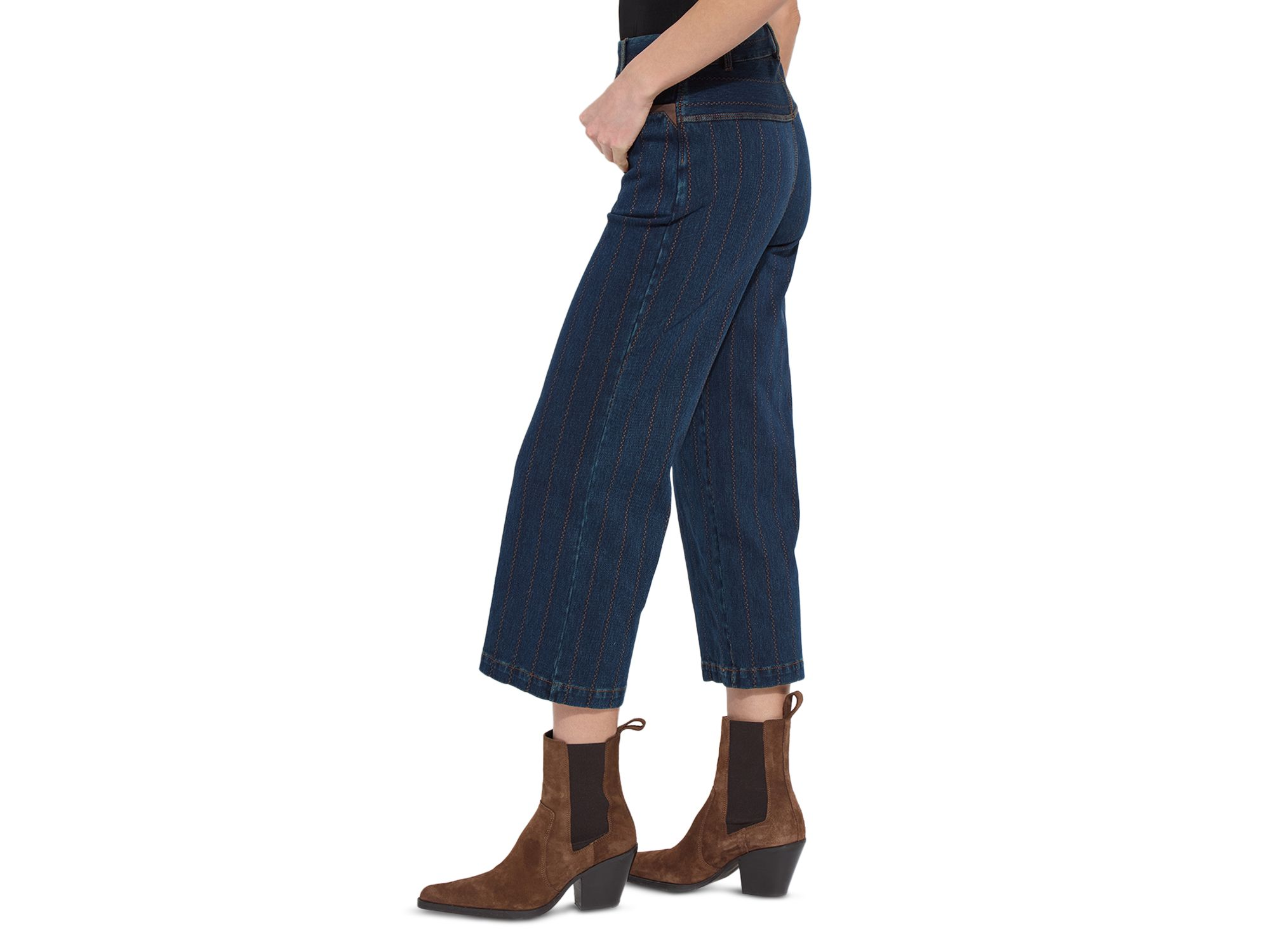 Landon Cropped Denim Pants — Image 4