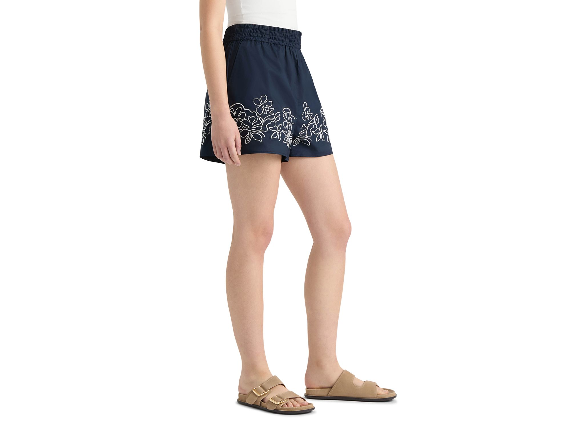 Embroidered Pull On Shorts — Image 5