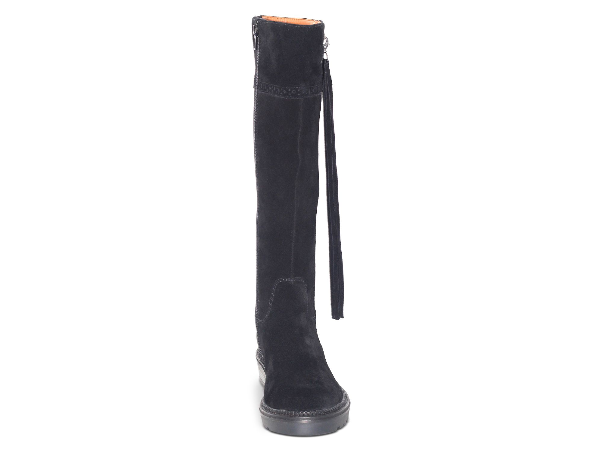 Women's Wheron Black Suede Tall Boots — Image 4